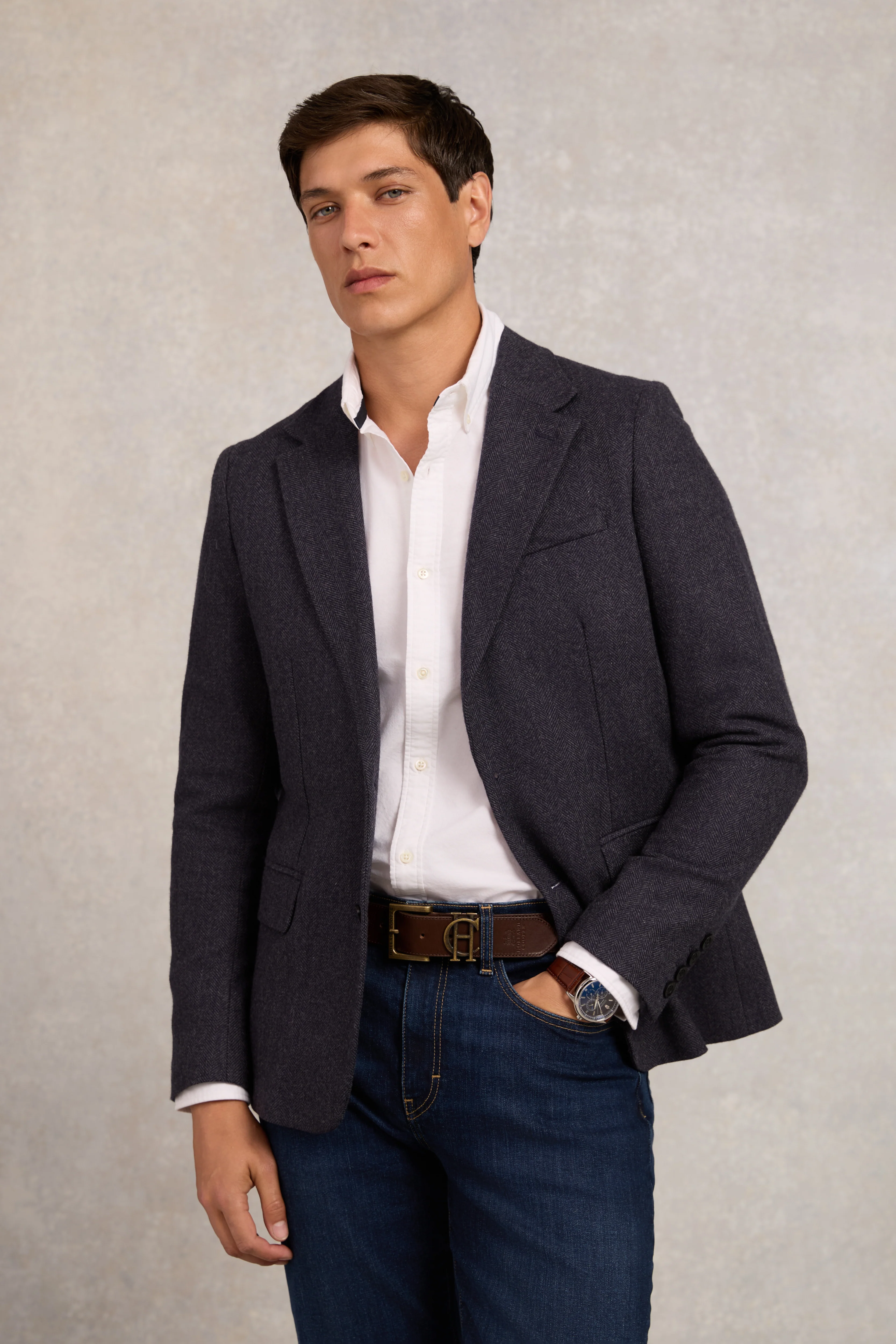 The Single Breasted Blazer (Navy Duke)