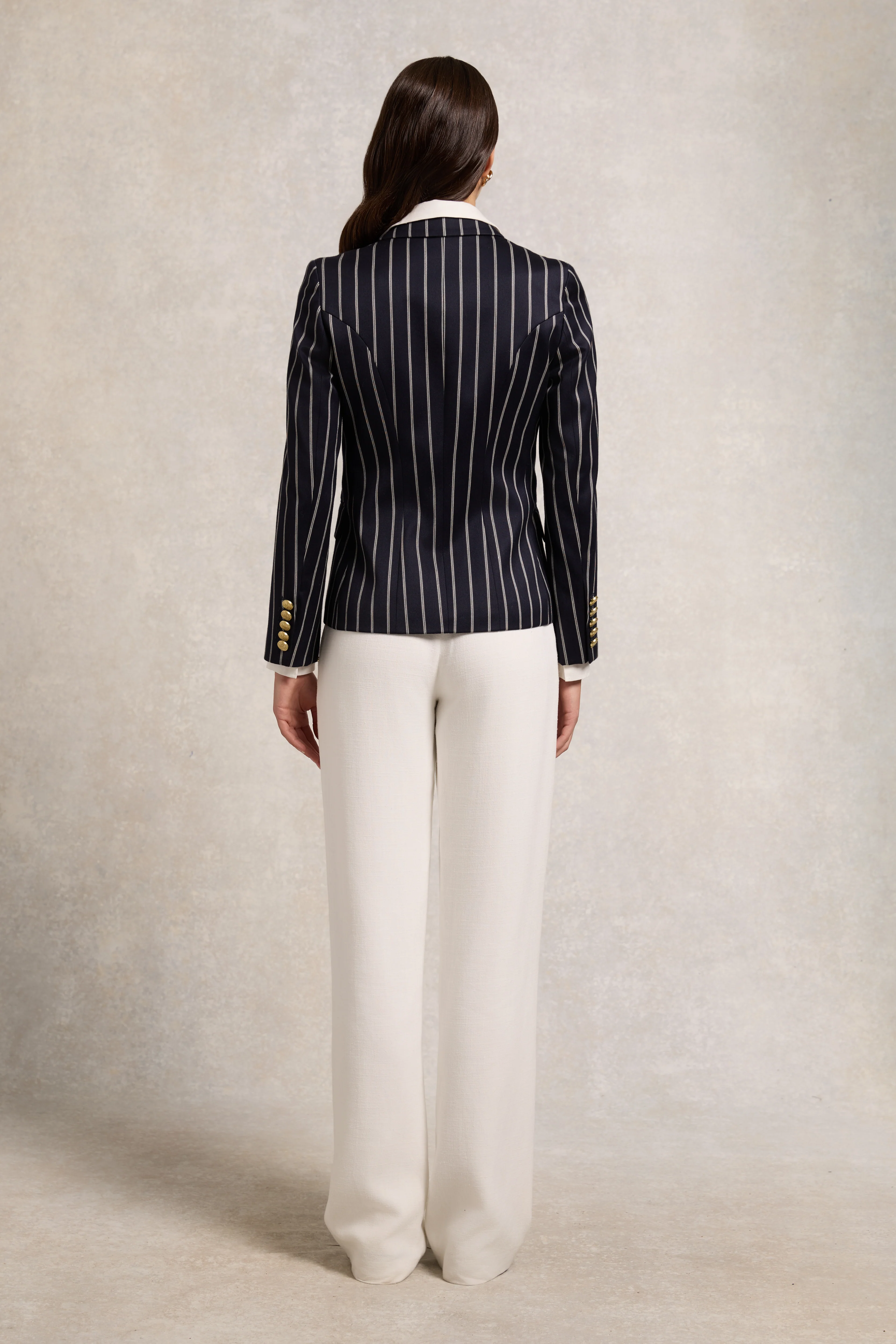 Knightsbridge Blazer (Ink Navy Wide Stripe)