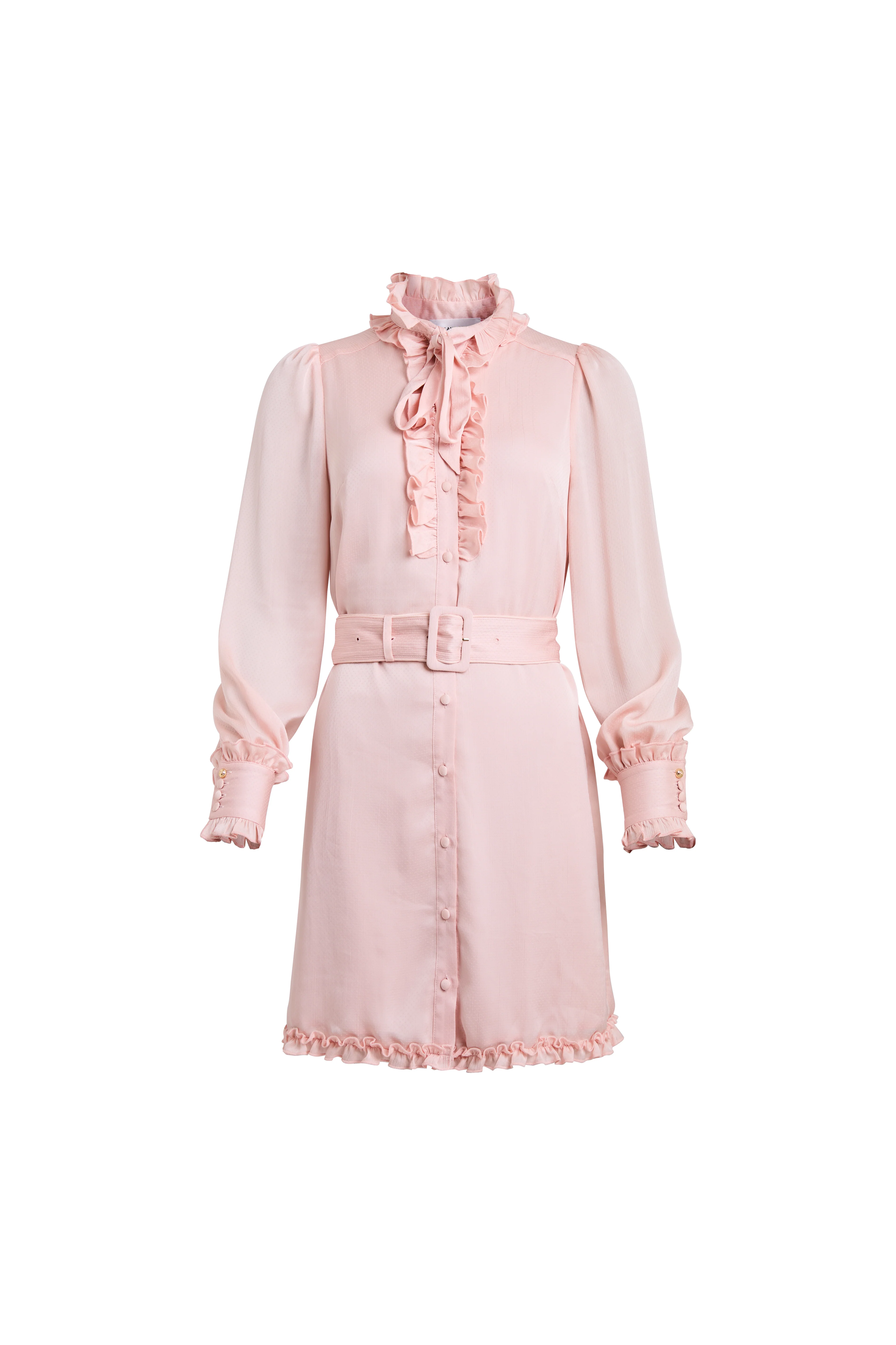Rebecca Ruffle Dress (Blush)