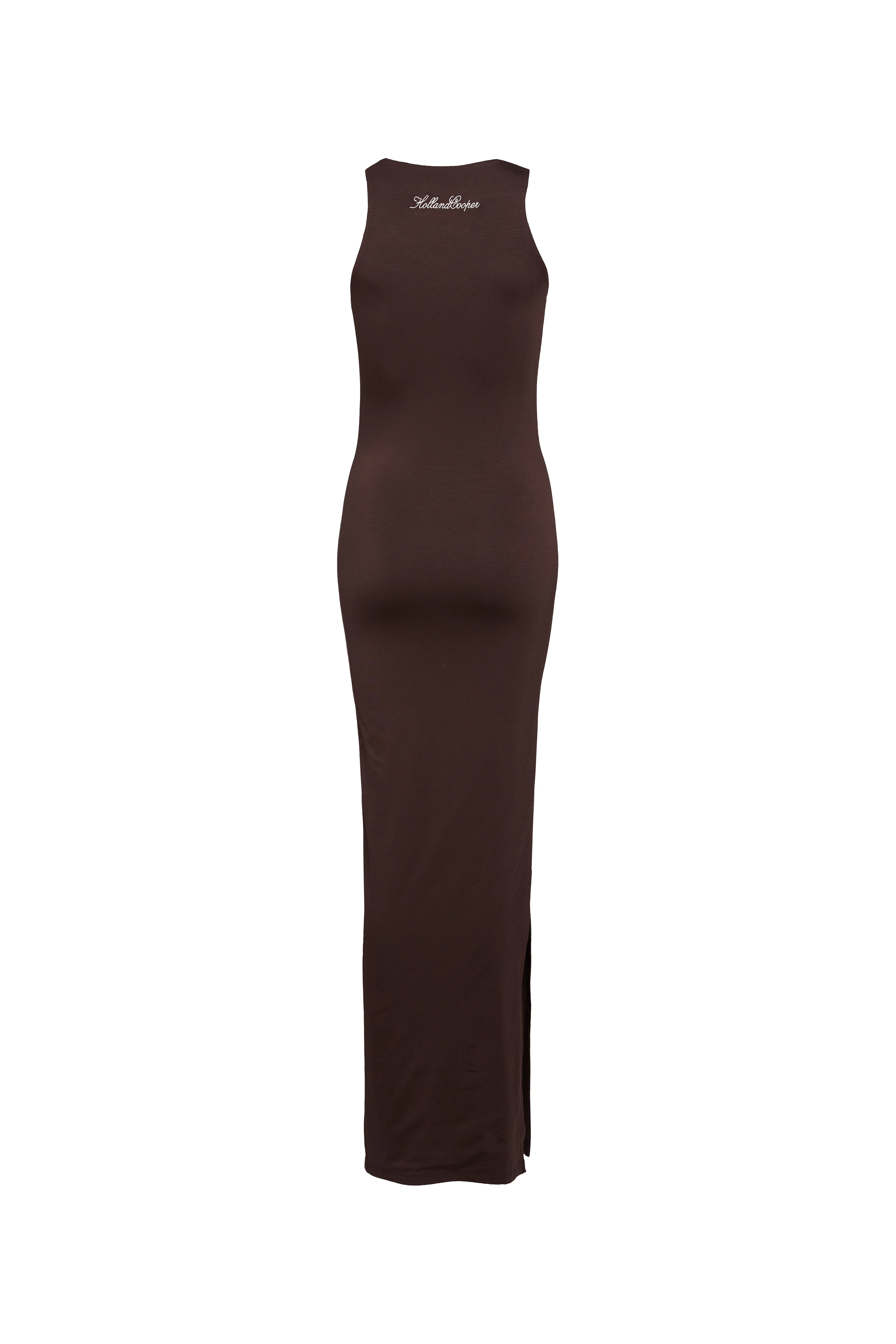 Monogram Maxi Dress (Chocolate)