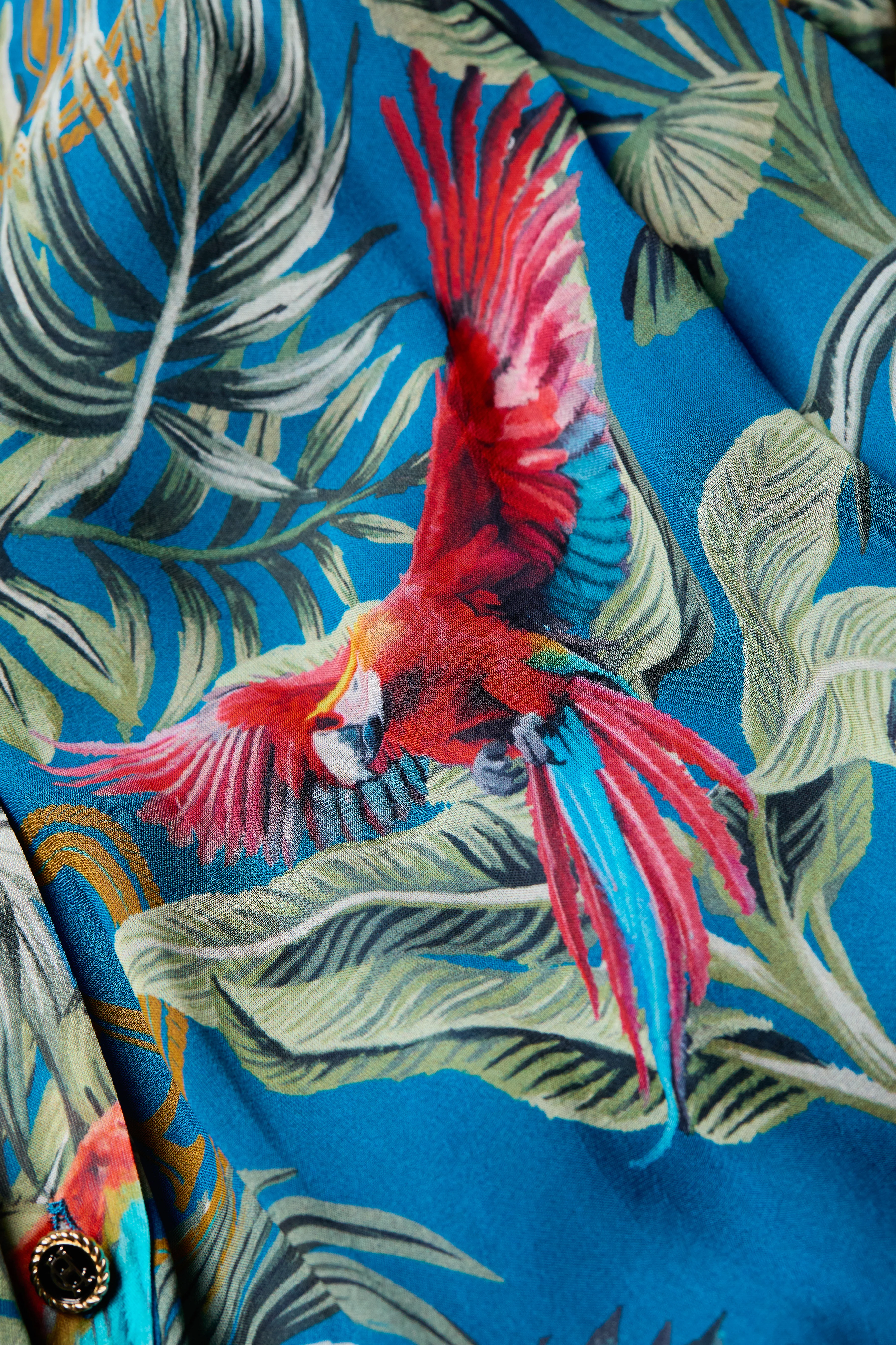 Paros Shirt Dress (Macaw Cobalt)