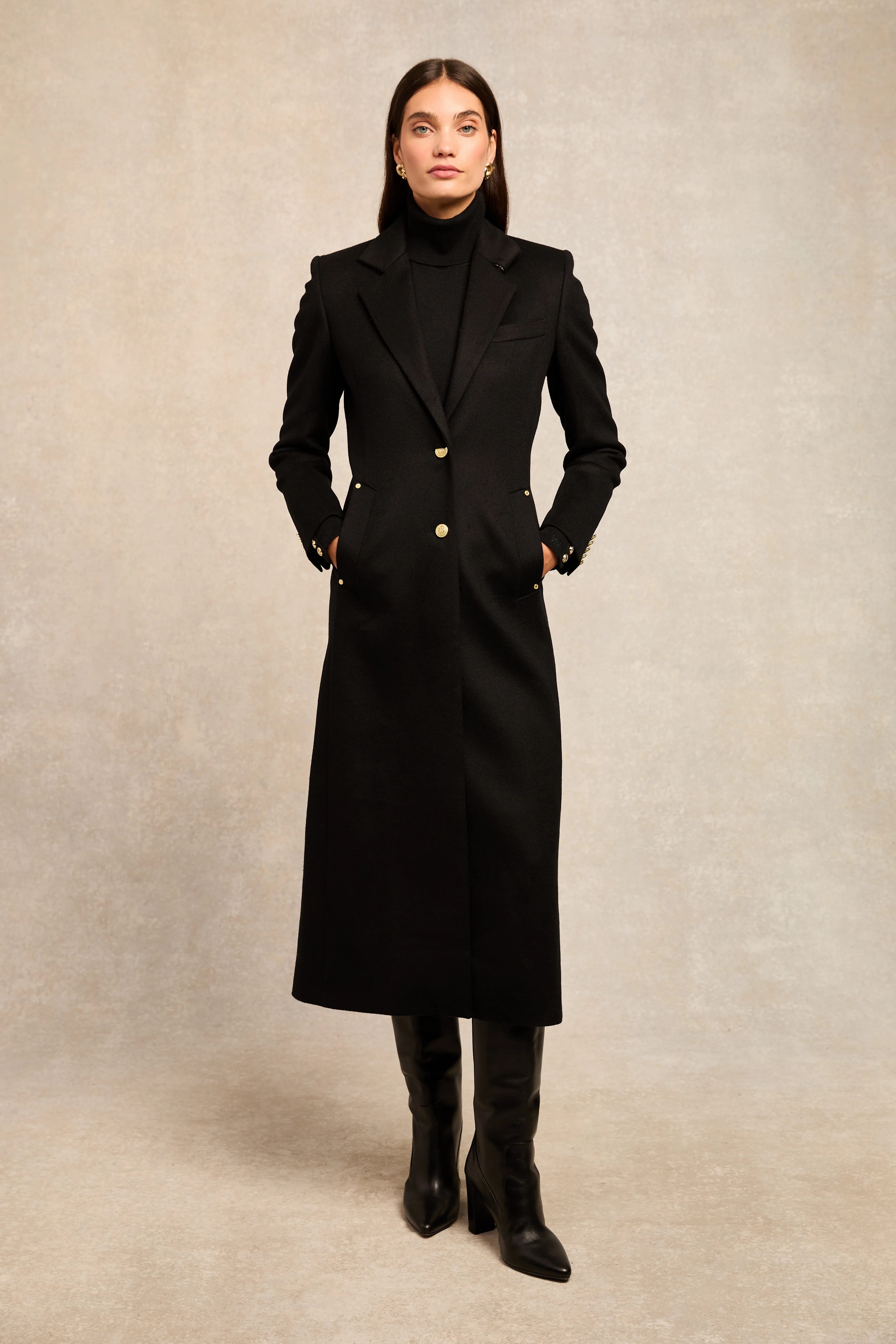 Full Length Regency Coat (Soft Black)