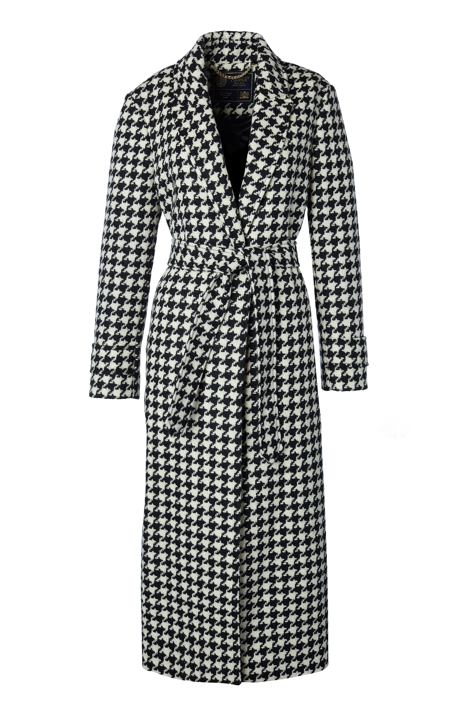 Wrap Coat (Large Scale Houndstooth)