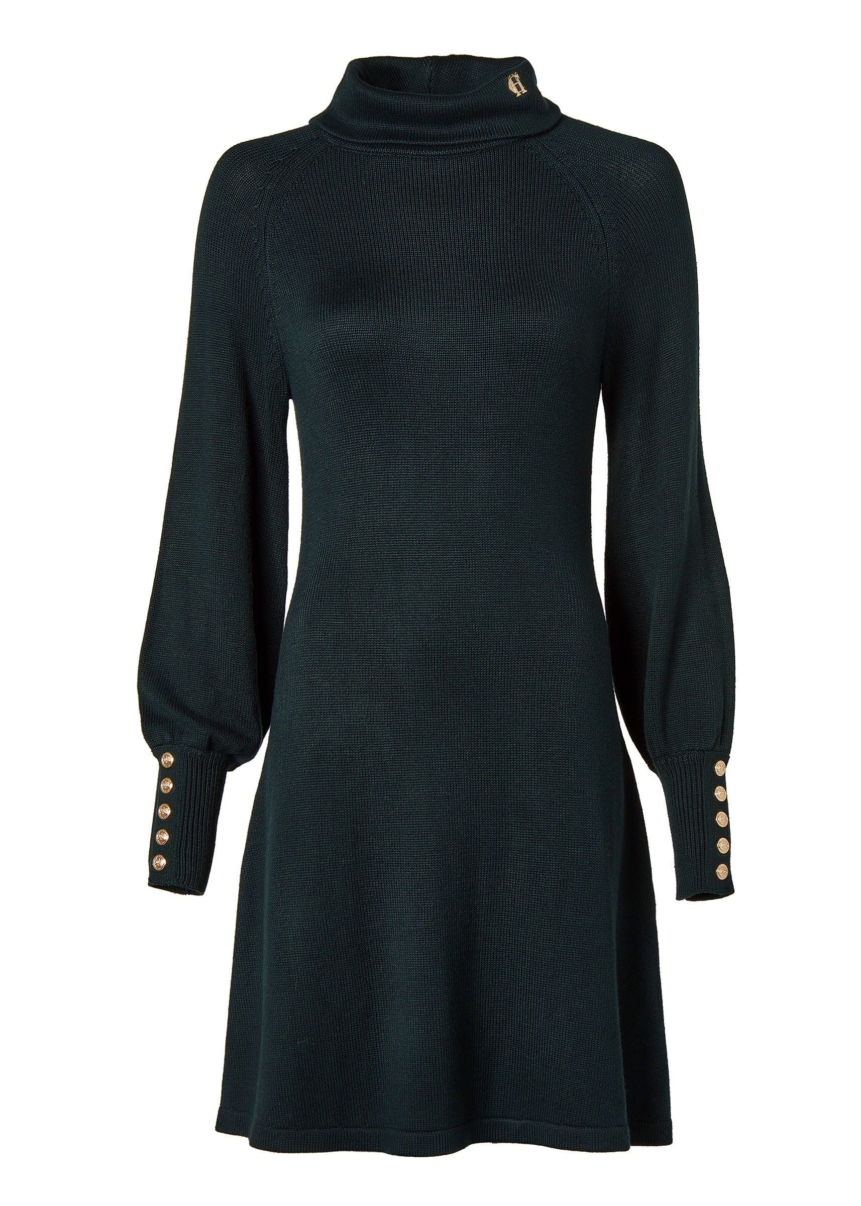 Chamonix Fit & Flare Dress (Deep Emerald)