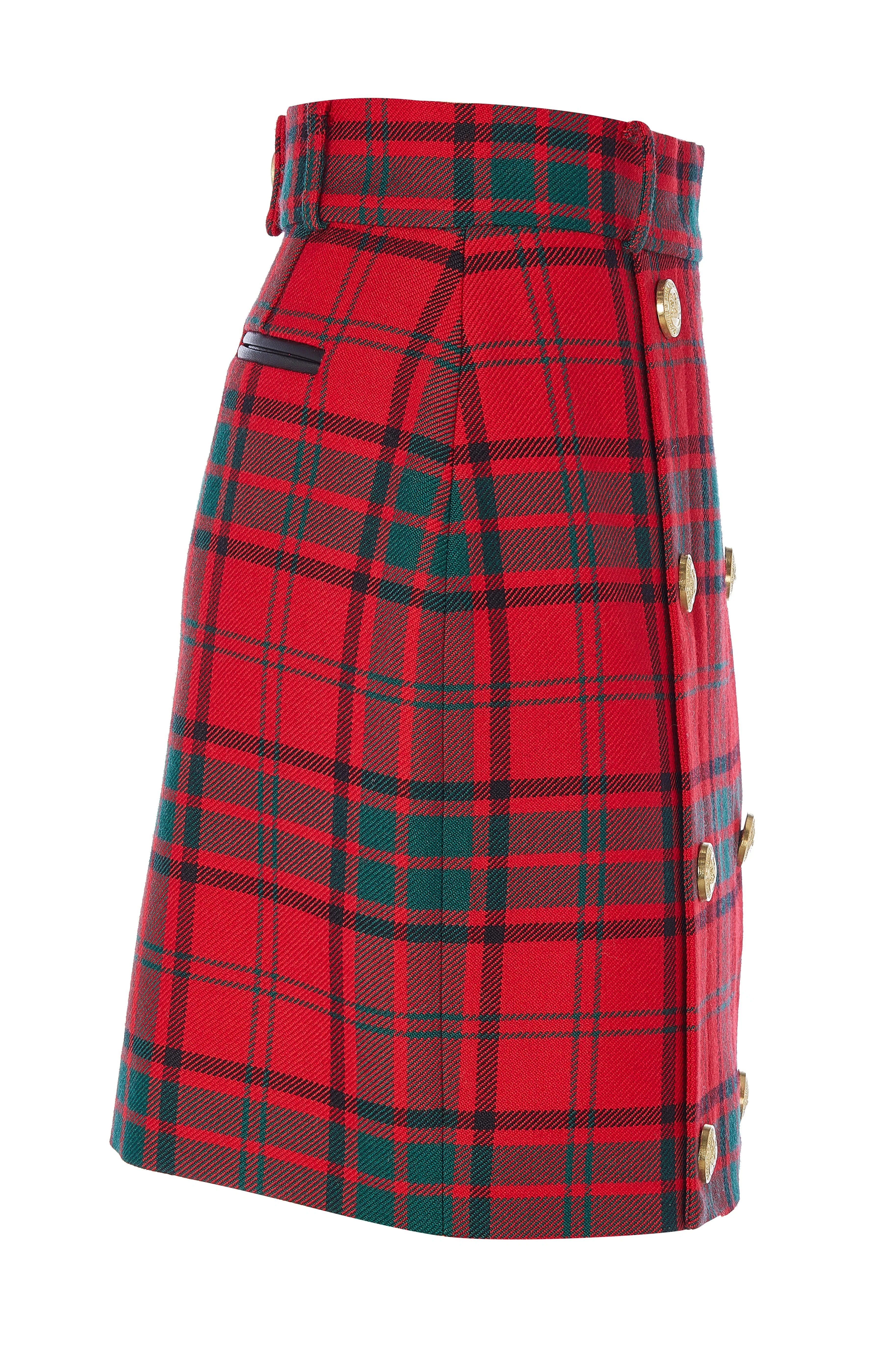 Knightsbridge Skirt (Red Tartan)