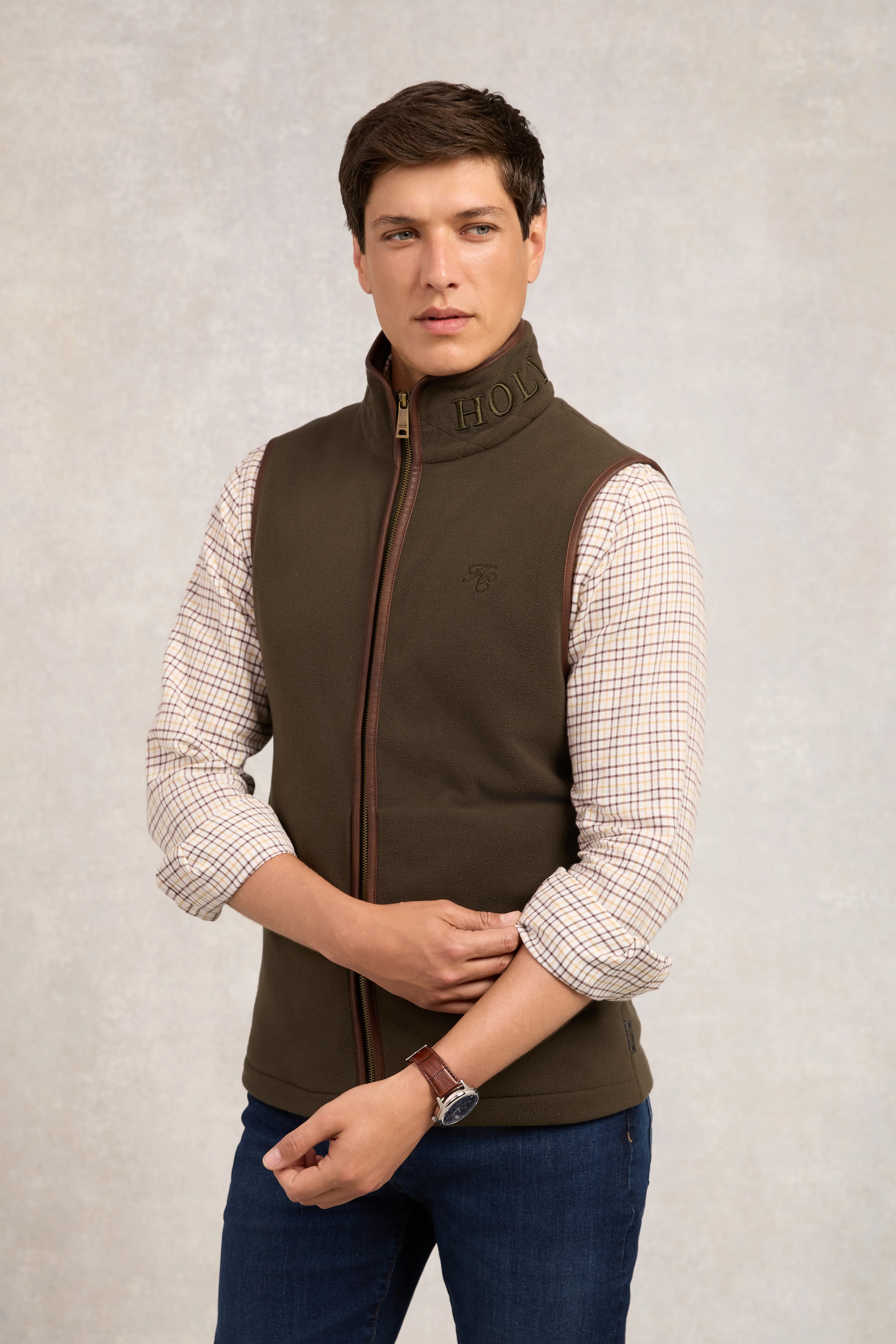 Country Fleece Gilet (Khaki)