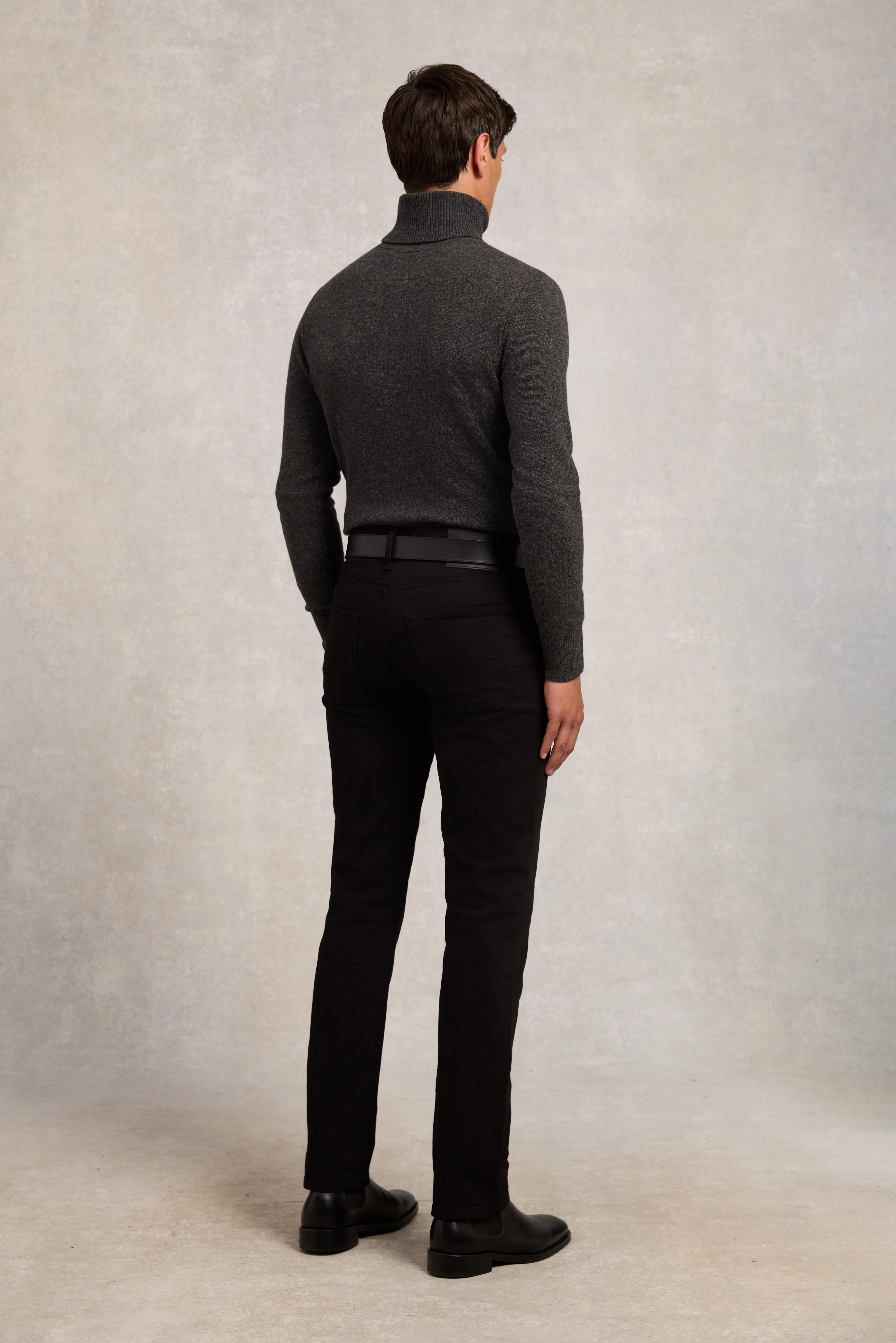 Byron Roll Neck Knit (Charcoal)