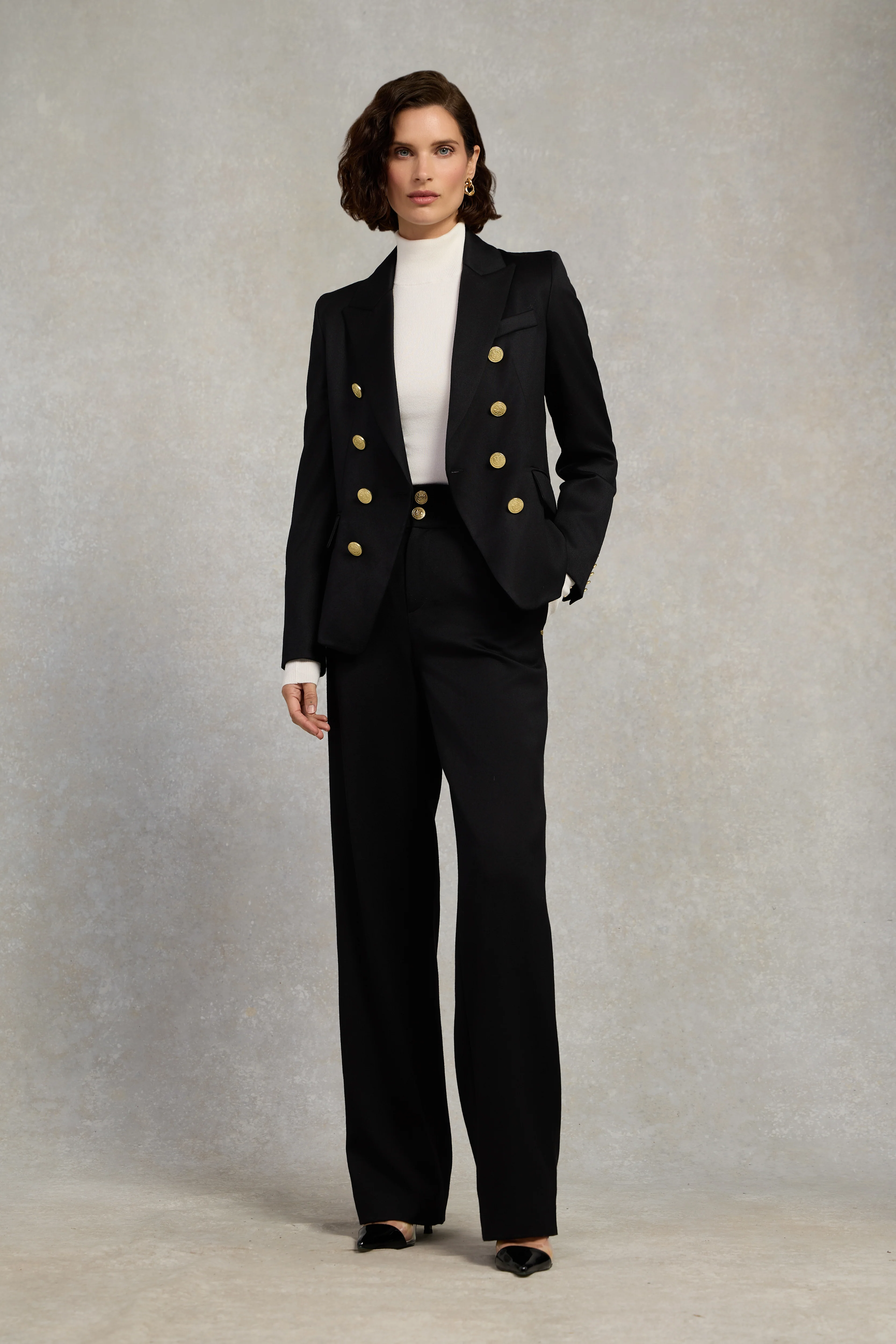 Knightsbridge Blazer (Black Barathea)