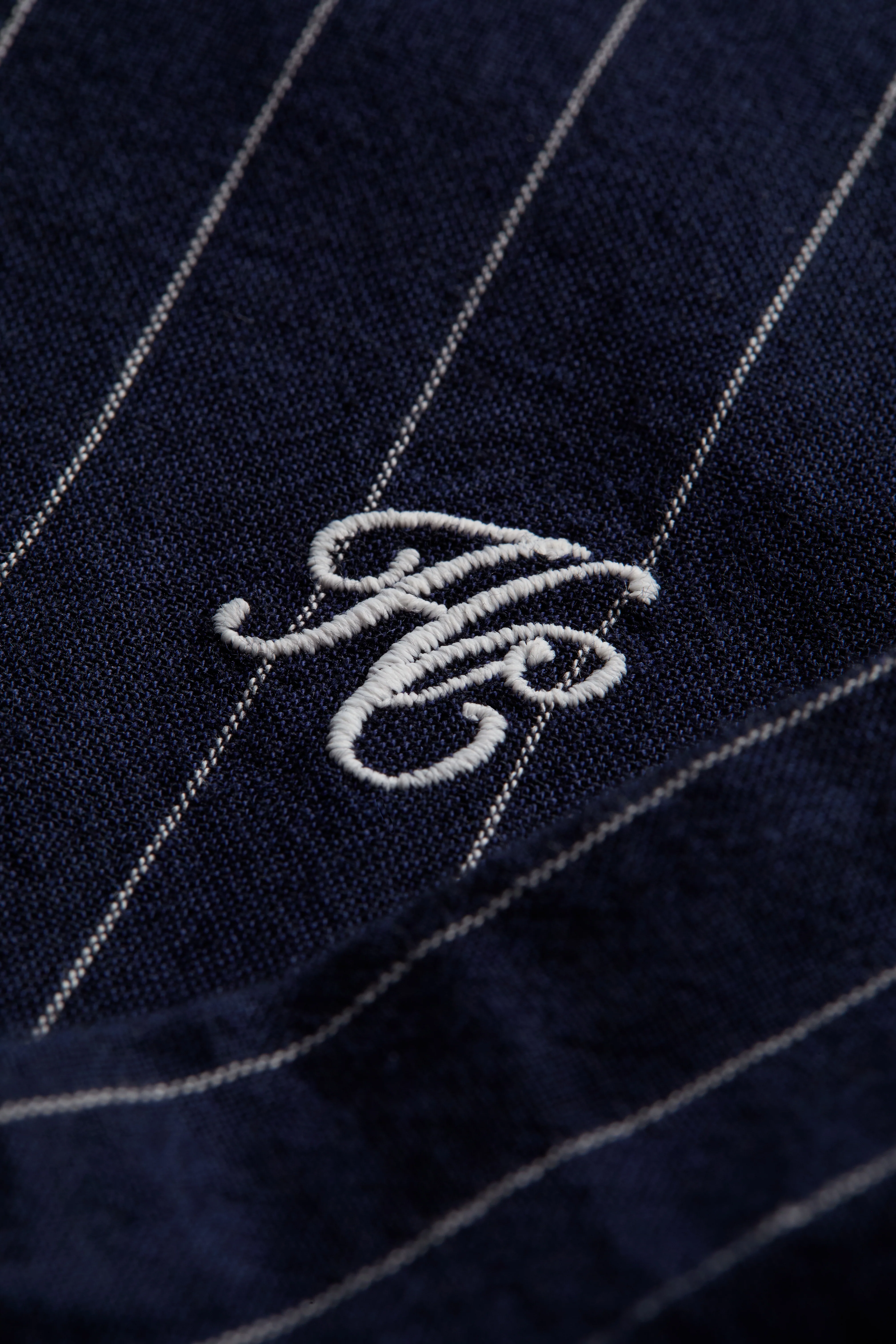 Athena Shirt (Navy Pinstripe)