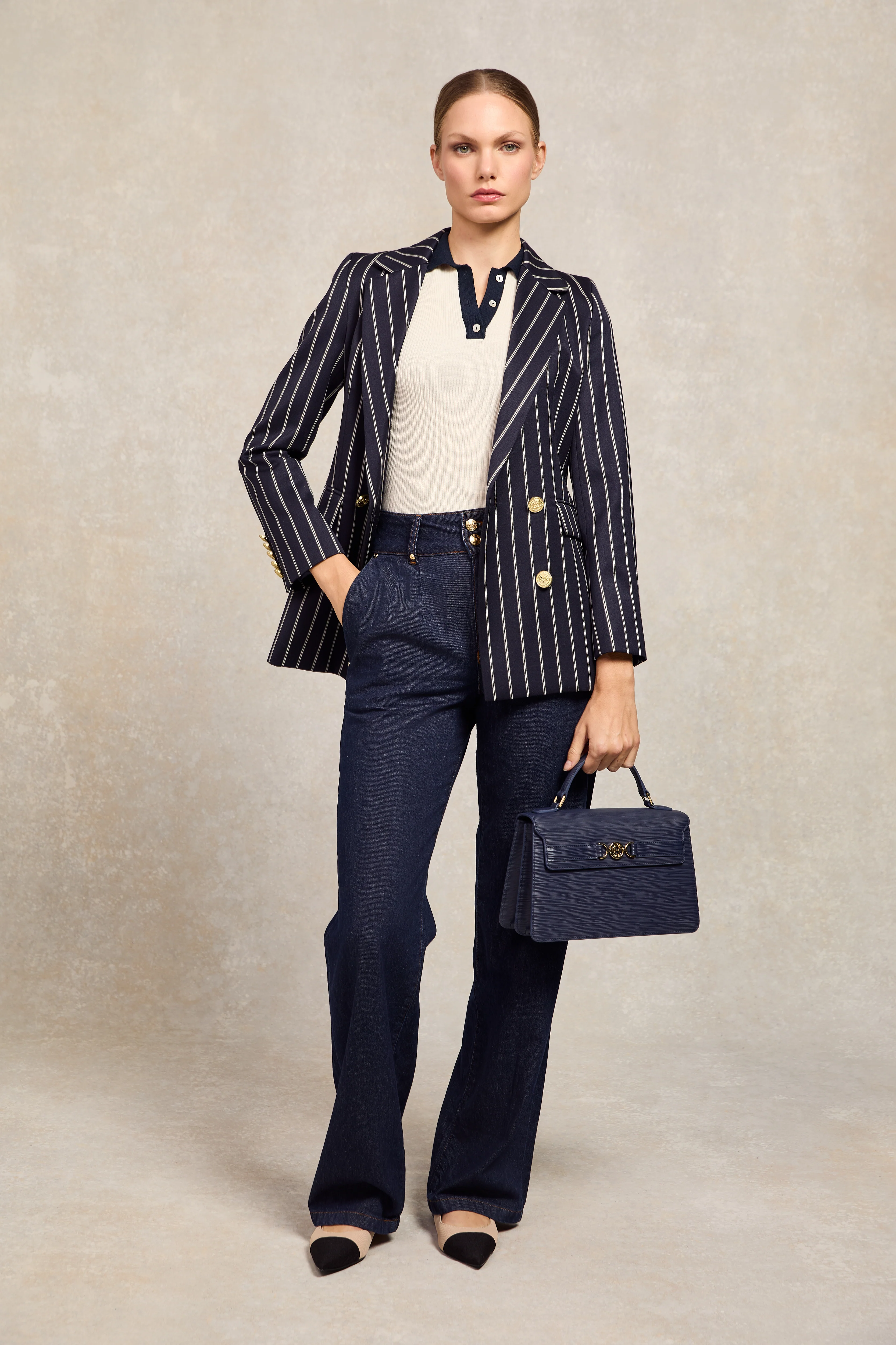 Scarlett Polo Knit (Natural)