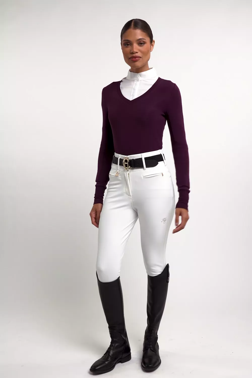 Soft Touch V-Neck (Aubergine)