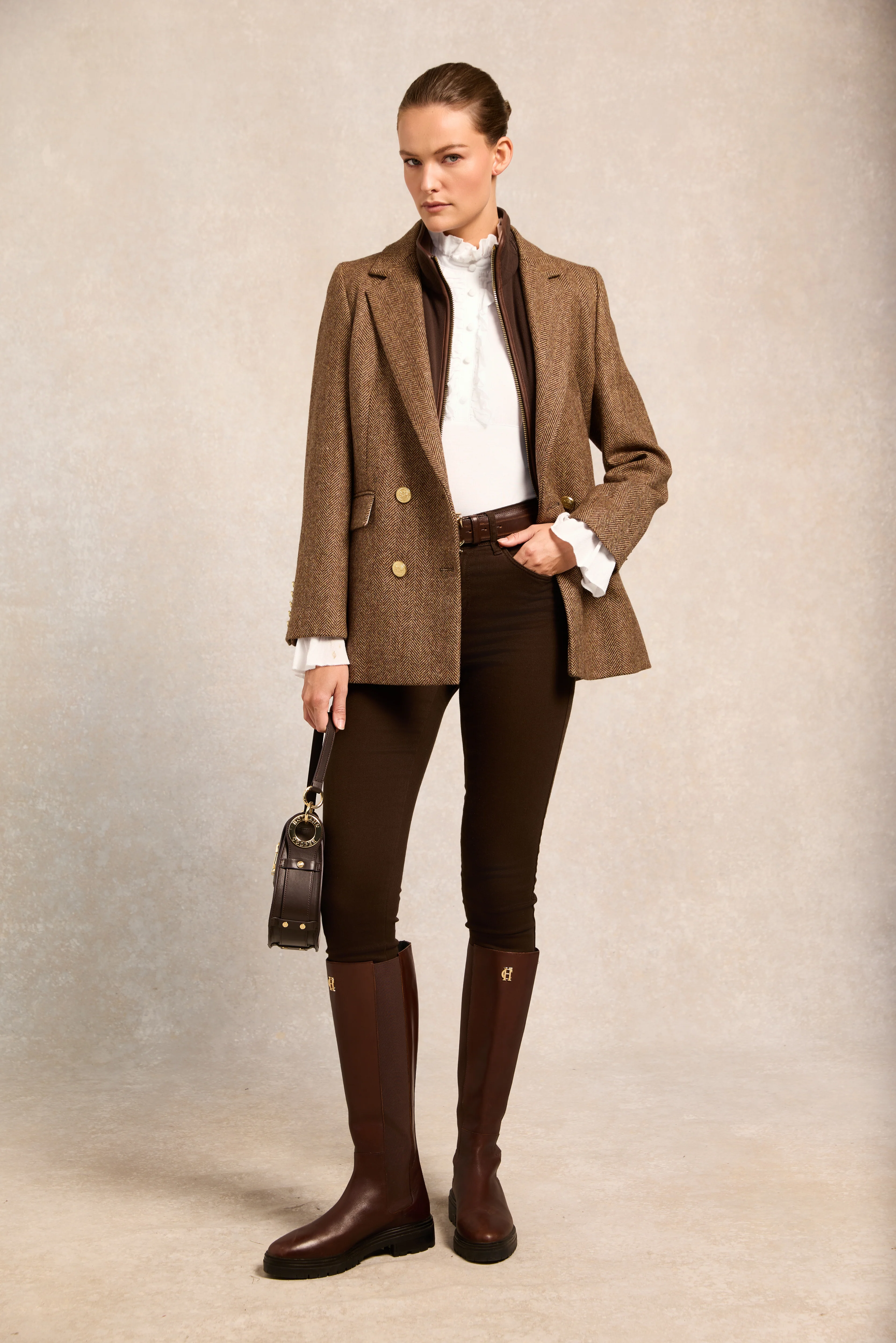 Melissa Jersey Blouse (White)