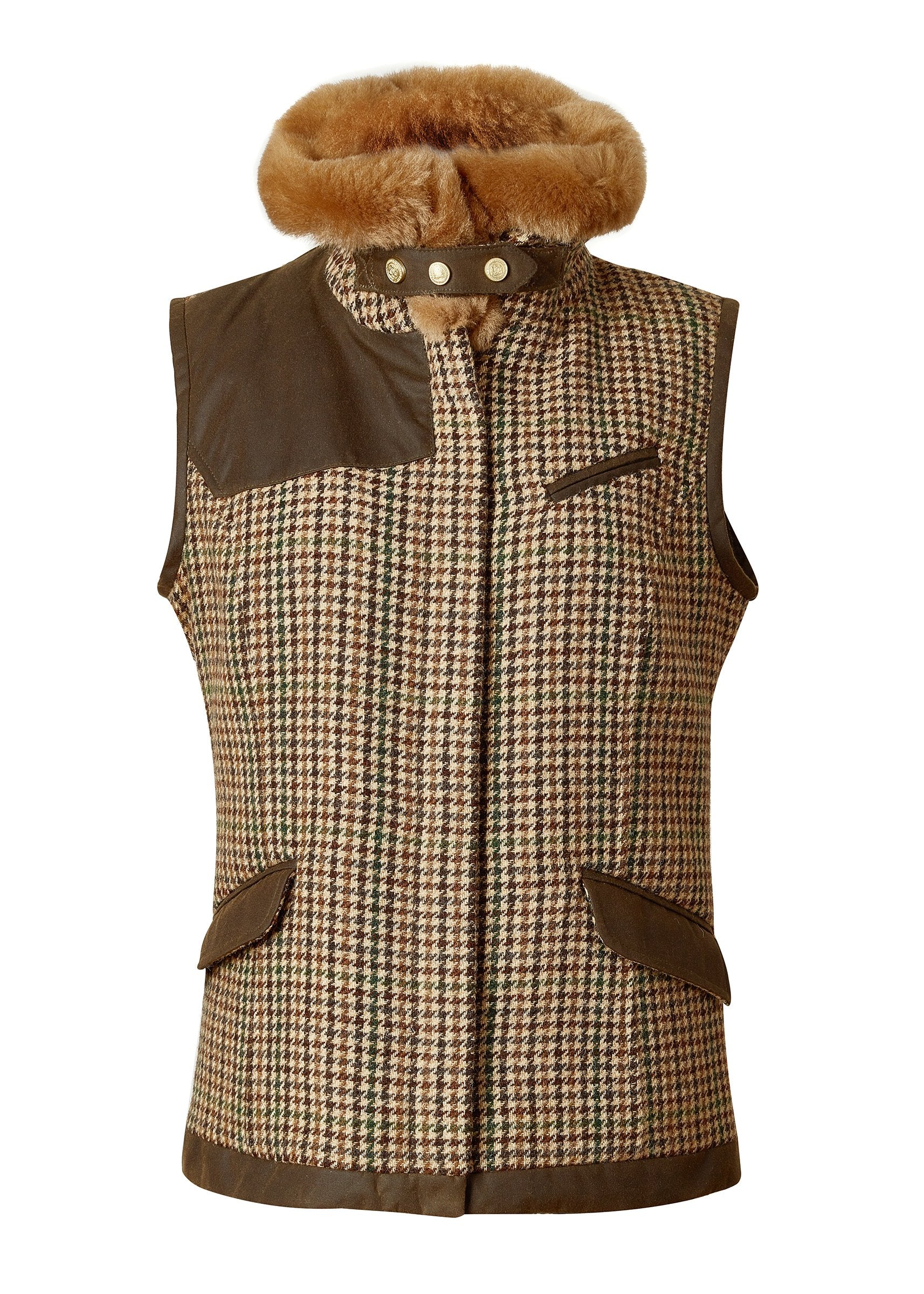 Aviator Gilet (Hailes Green Tweed)