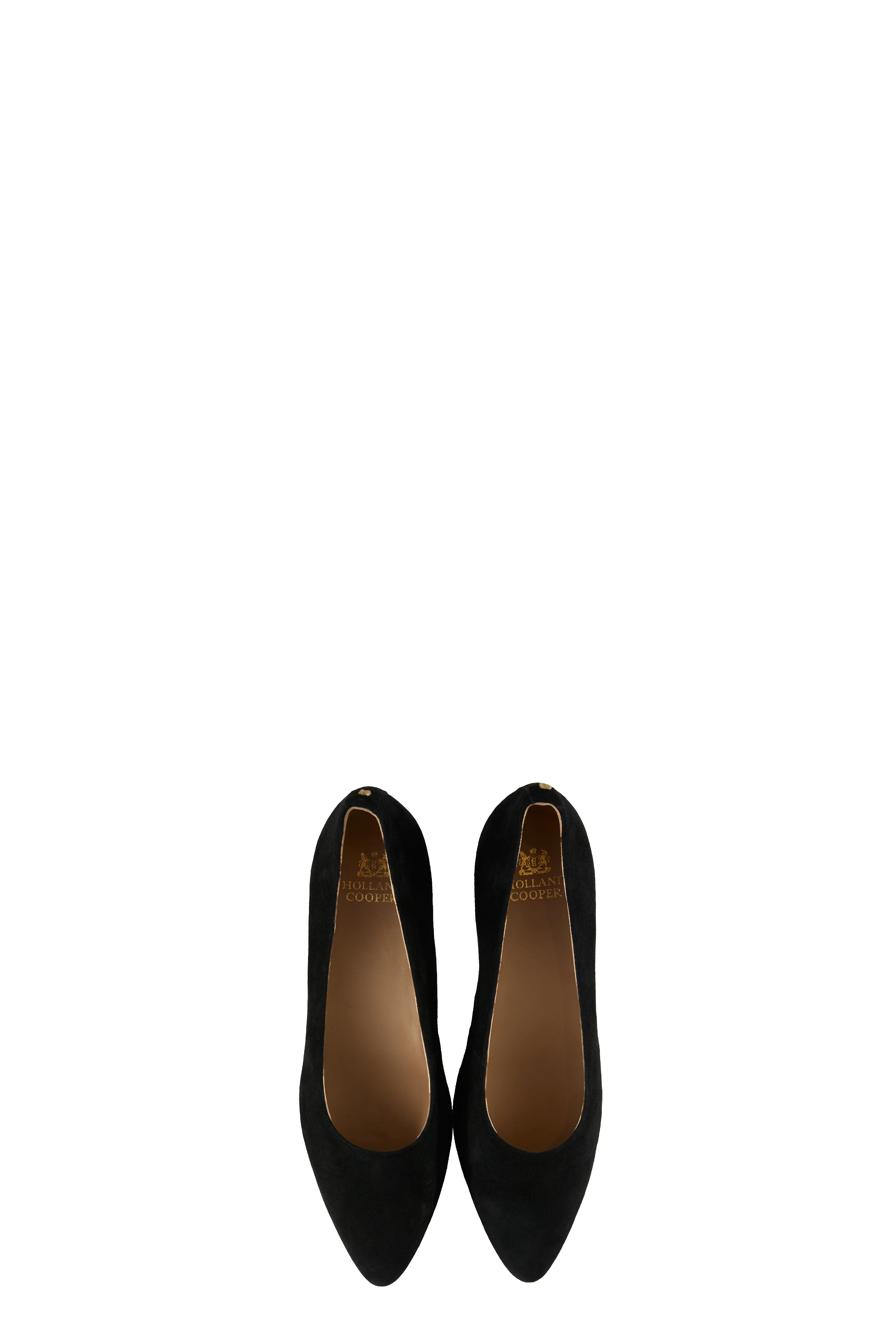 Knightsbridge Court Shoe (Black Suede)