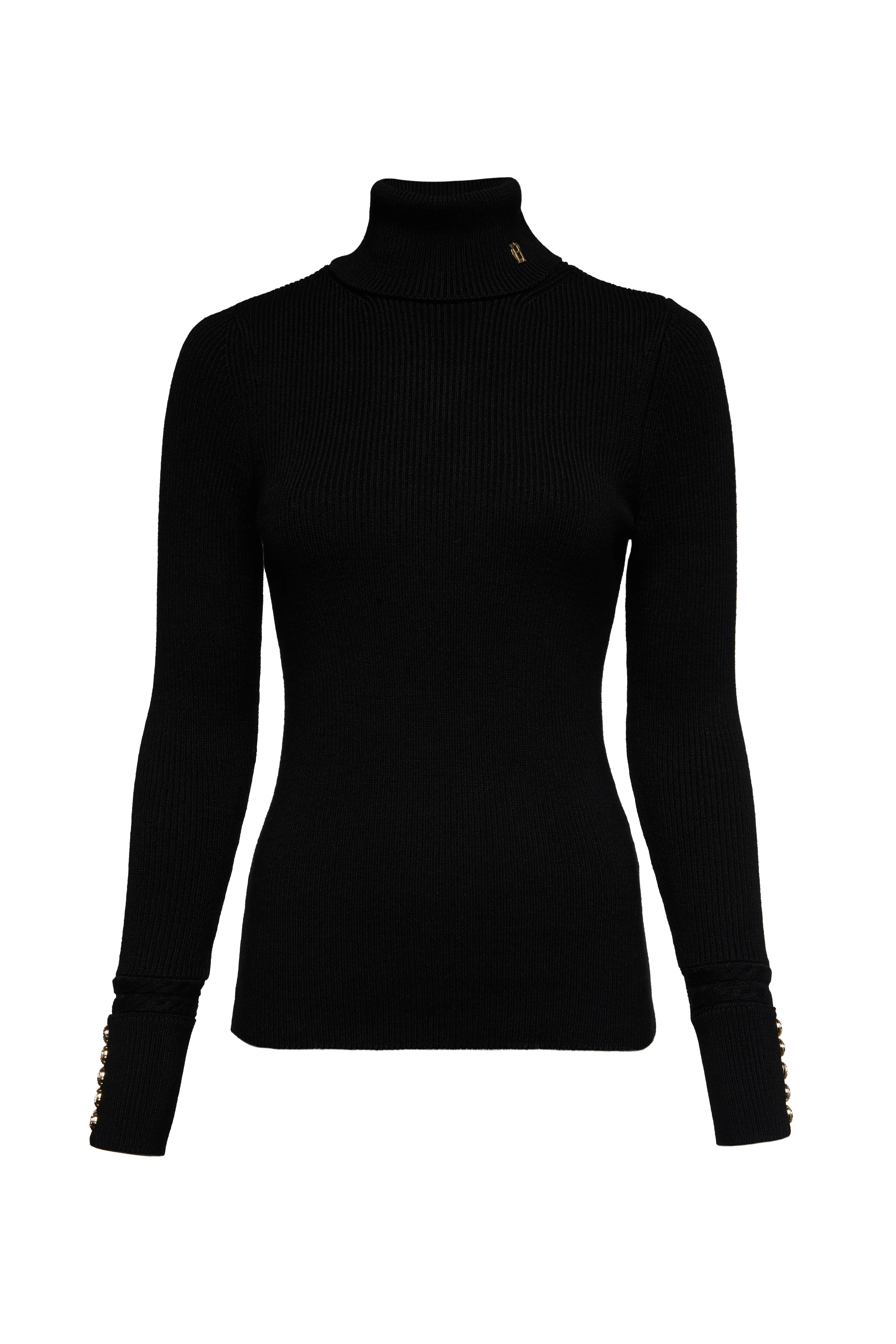 Painswick Roll Neck Knit (Black)