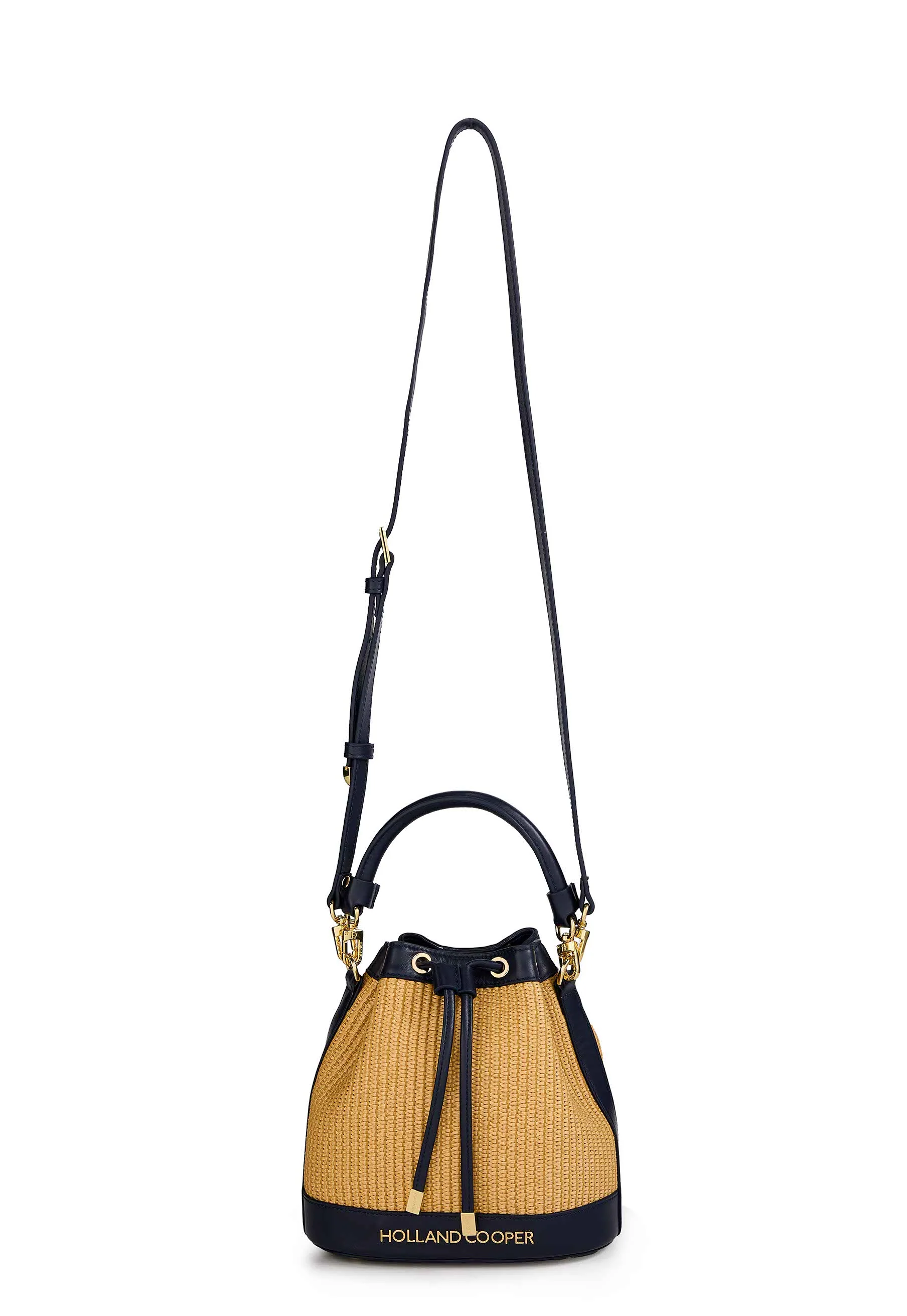 Abbot Bucket Bag (Rattan Navy)