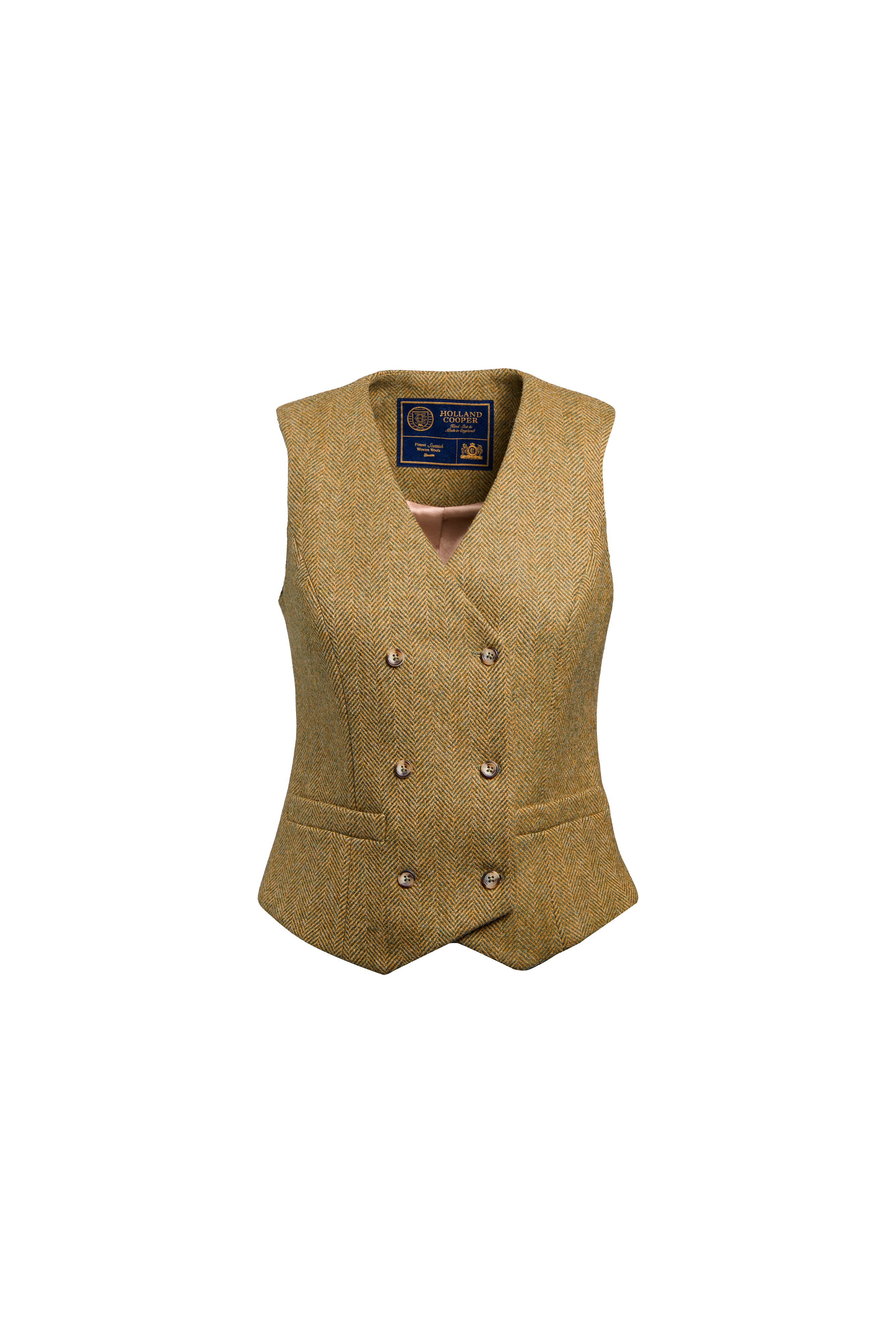 Kensington Waistcoat (Moss Herringbone)