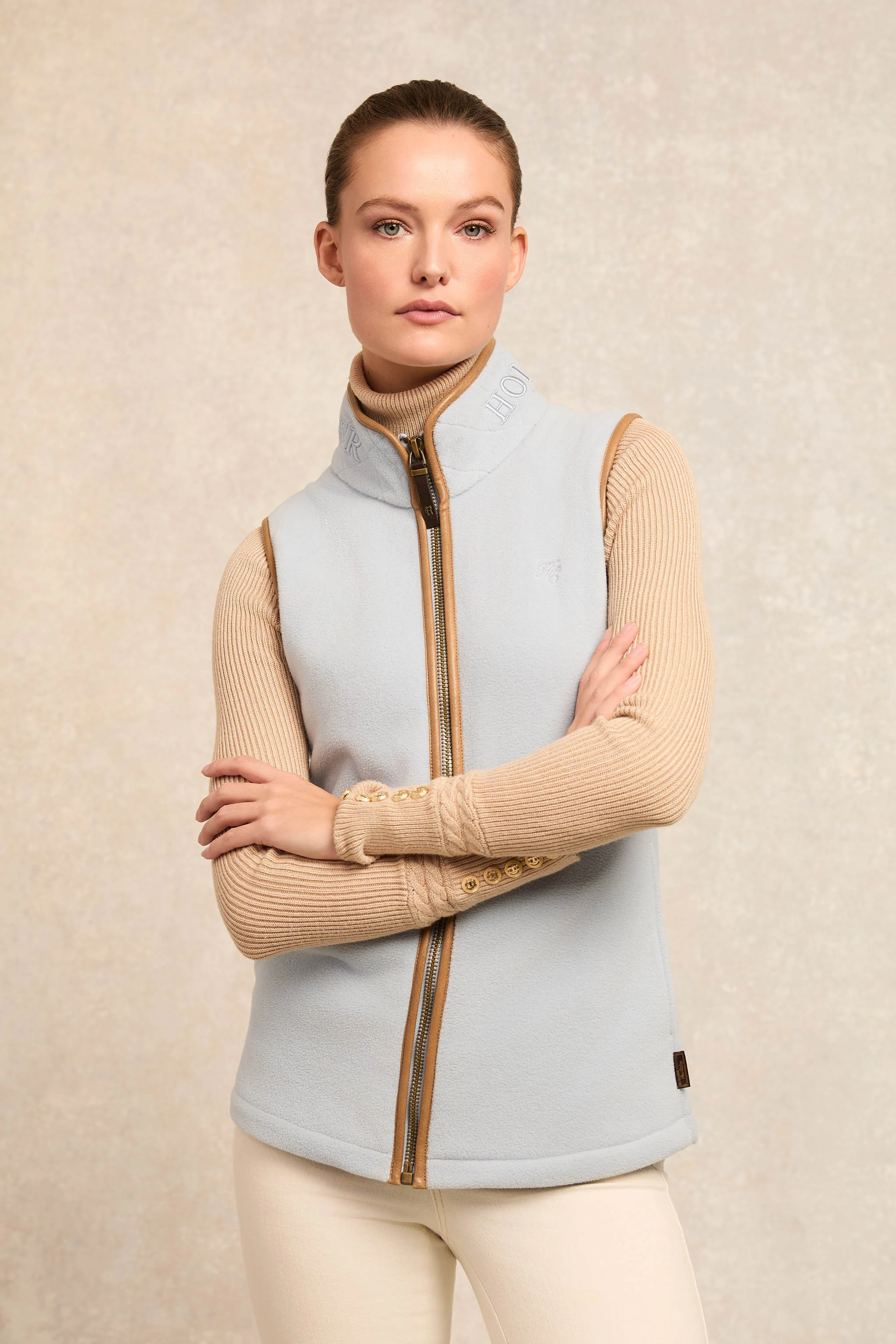 Country Fleece Gilet (Pale Blue)