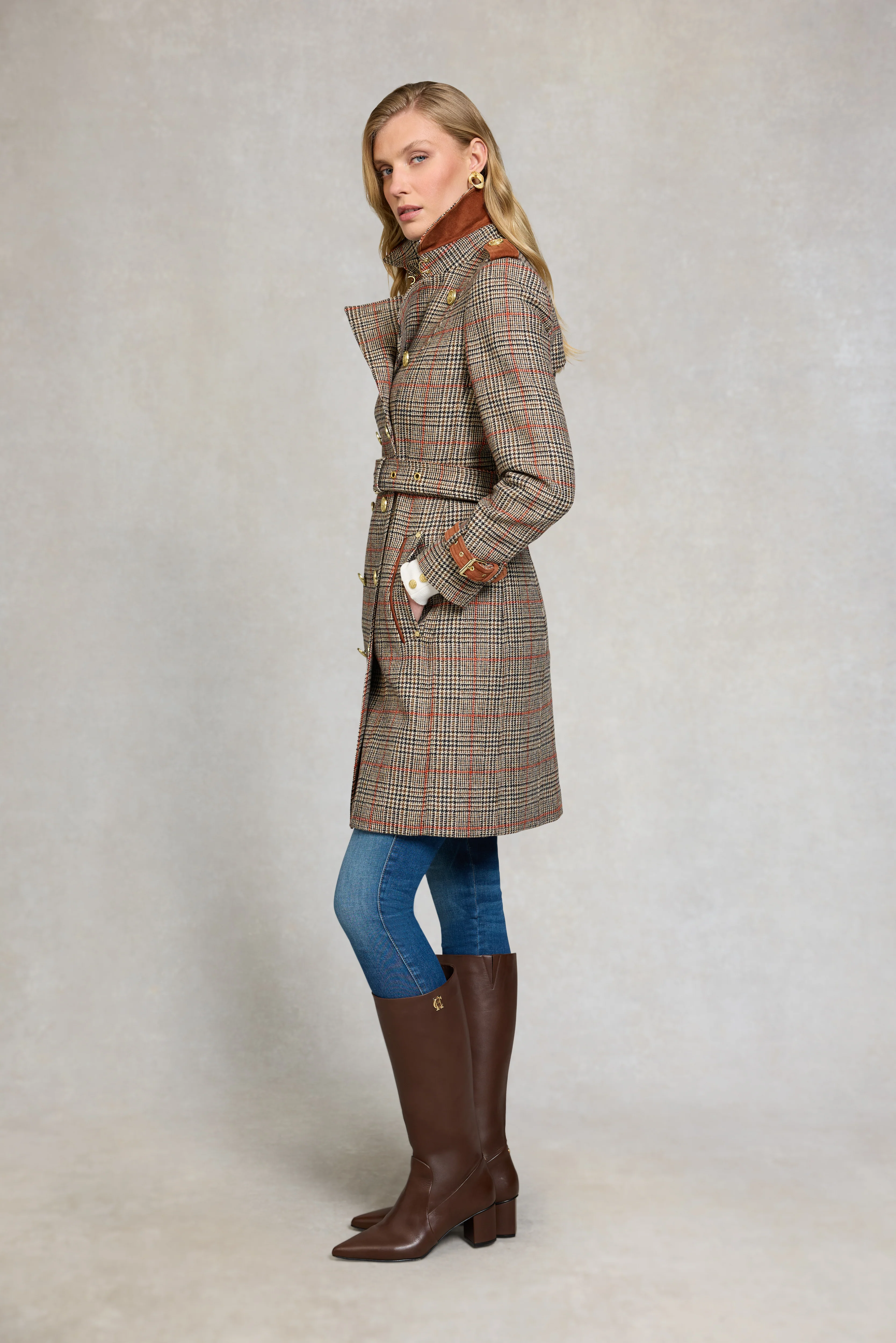 Marlborough Trench Coat (Orange Windsor)