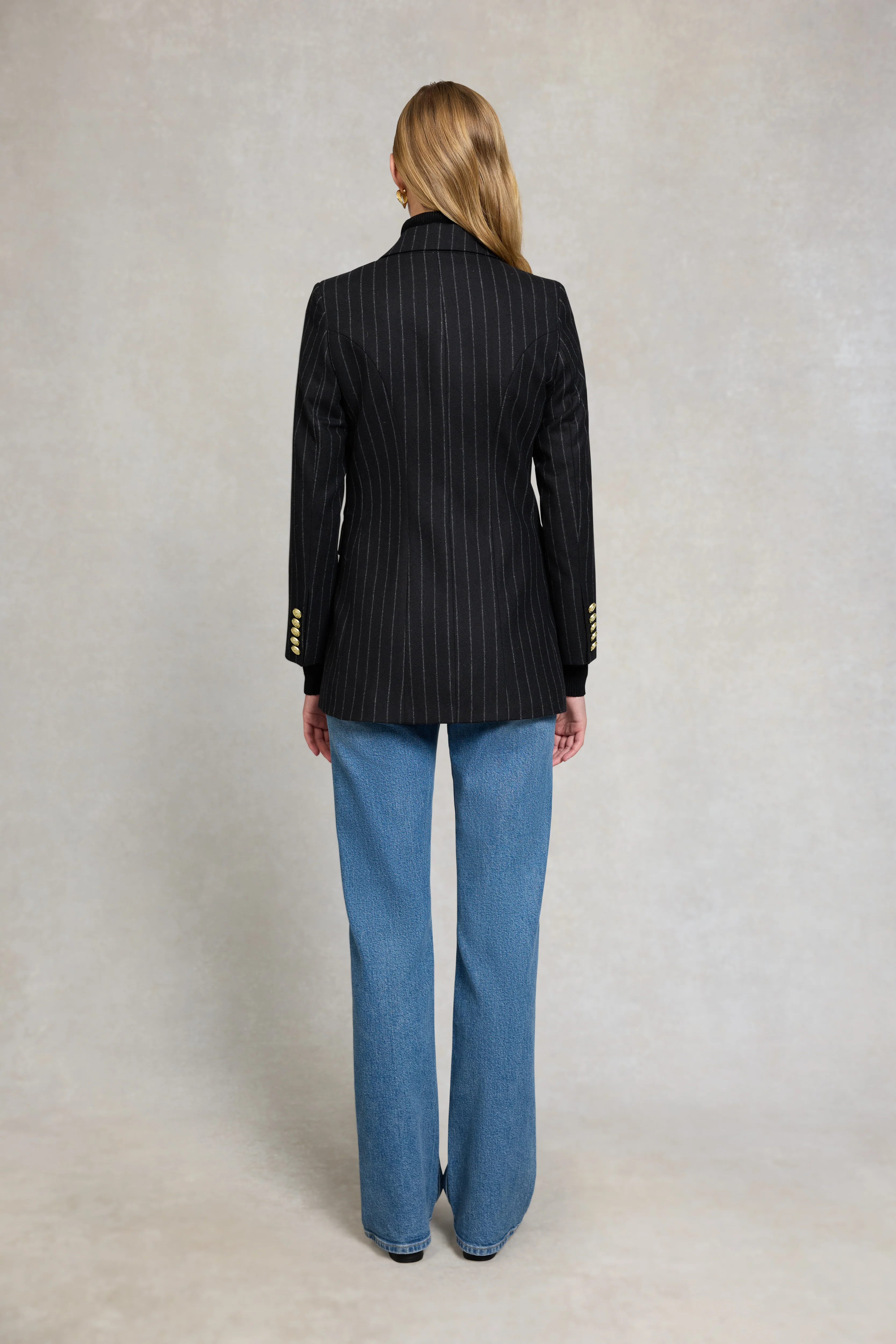 Kensington Blazer (Black Chalk Pinstripe)
