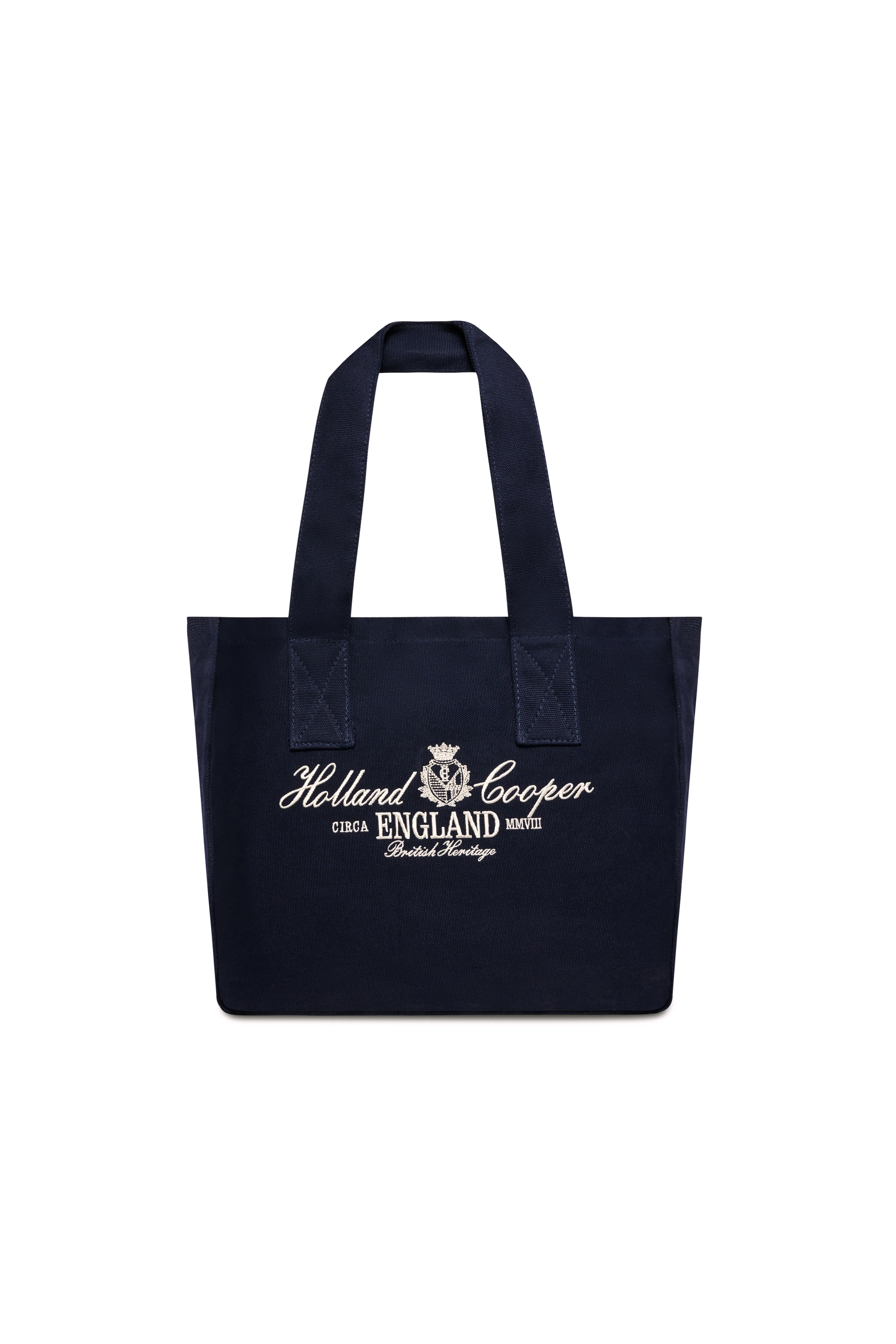 Essential Tote Bag (Navy Ecru)