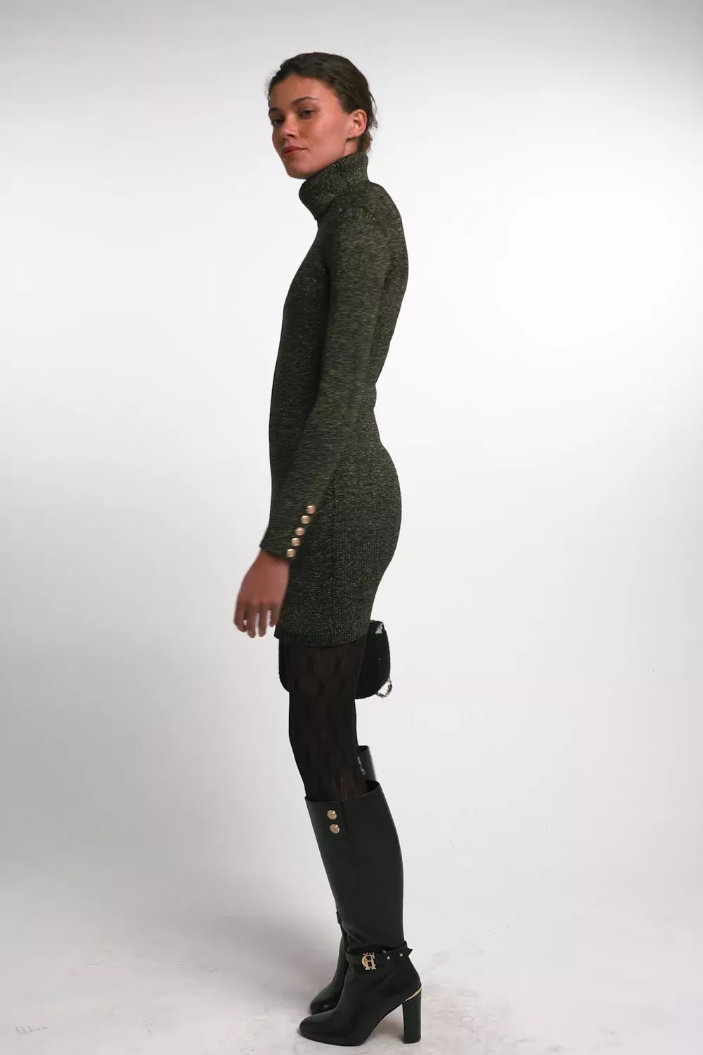 Kensington Mini Dress (Black Gold)