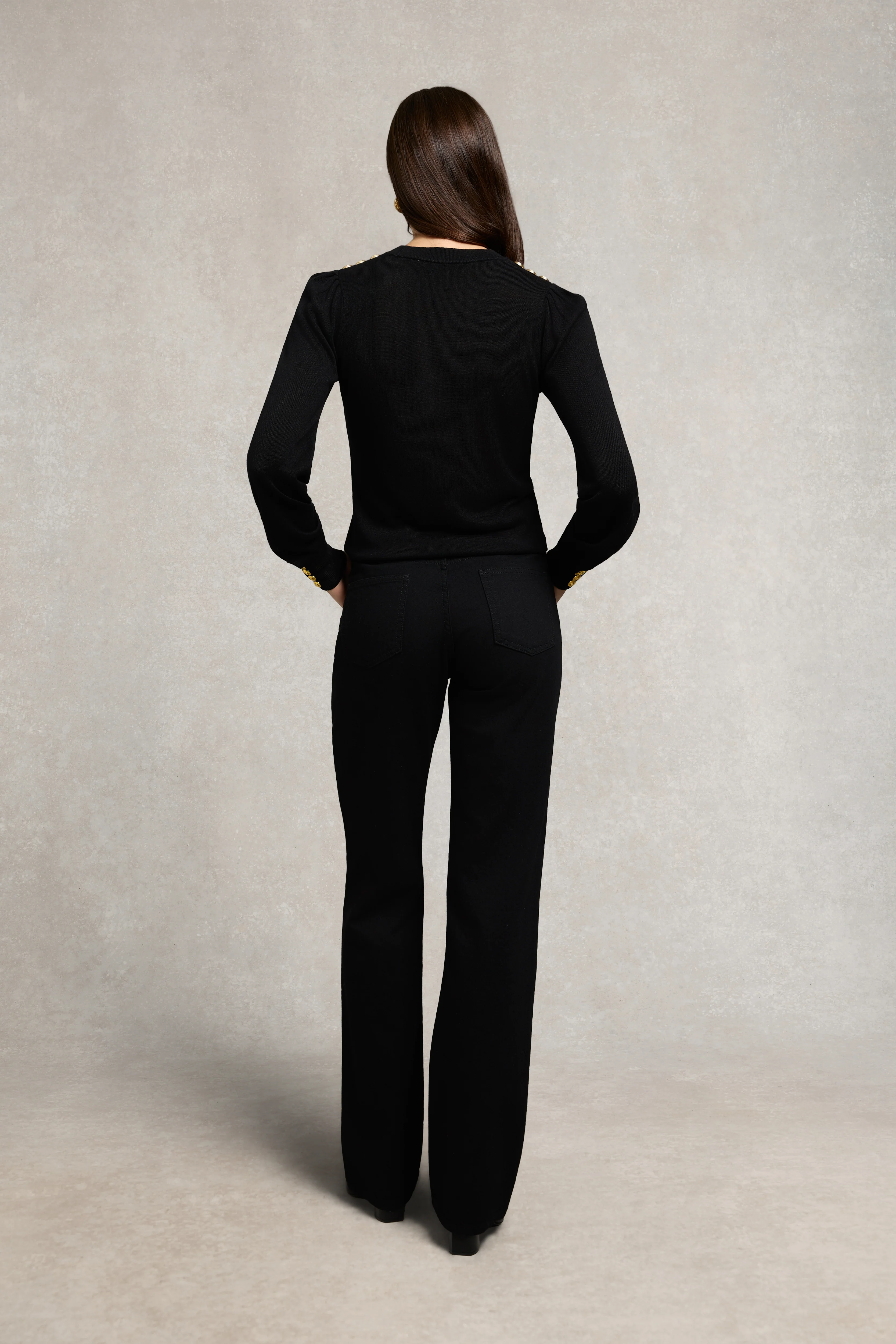 Kelsie Crew Neck Knit (Black)