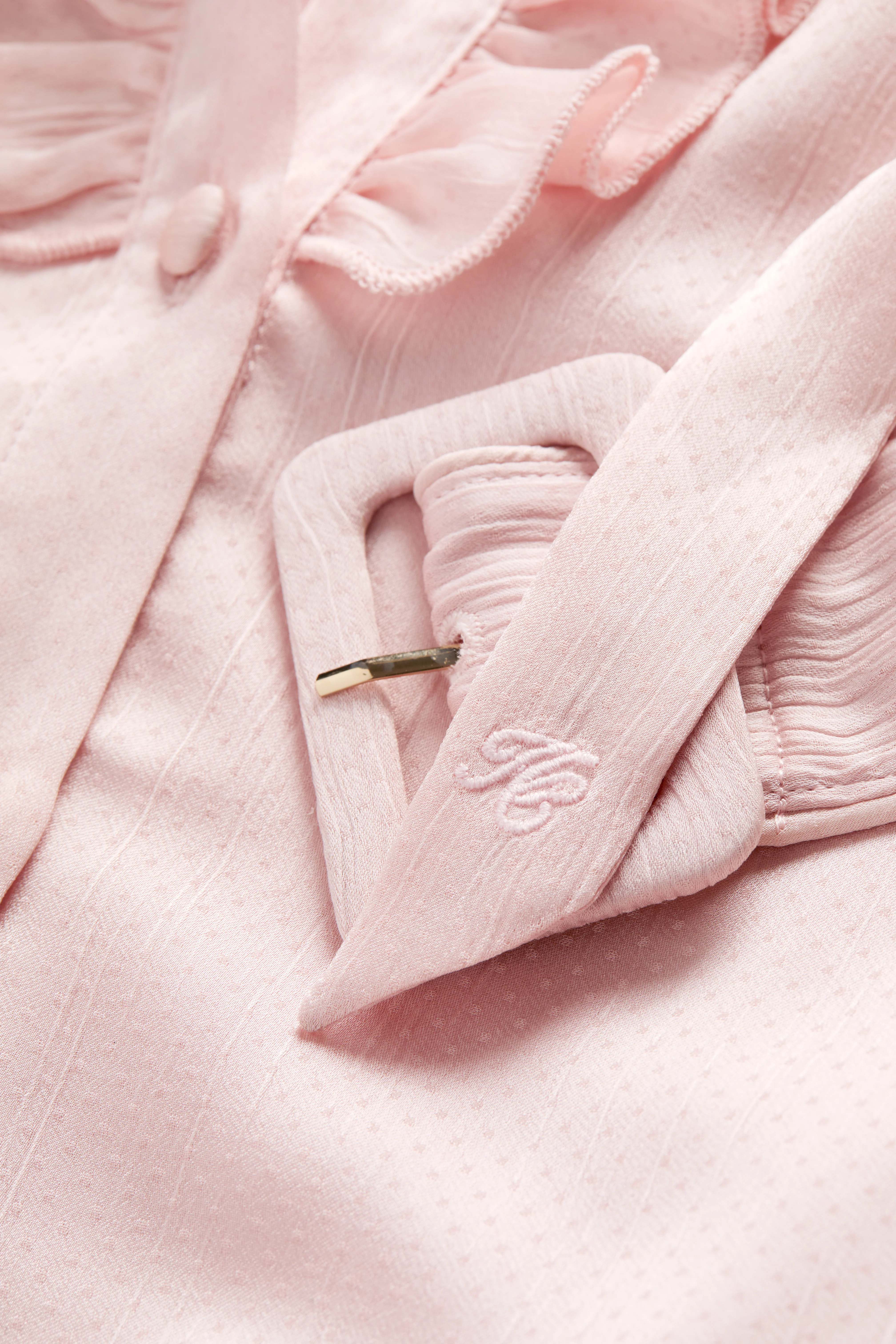 Rebecca Ruffle Dress (Blush)