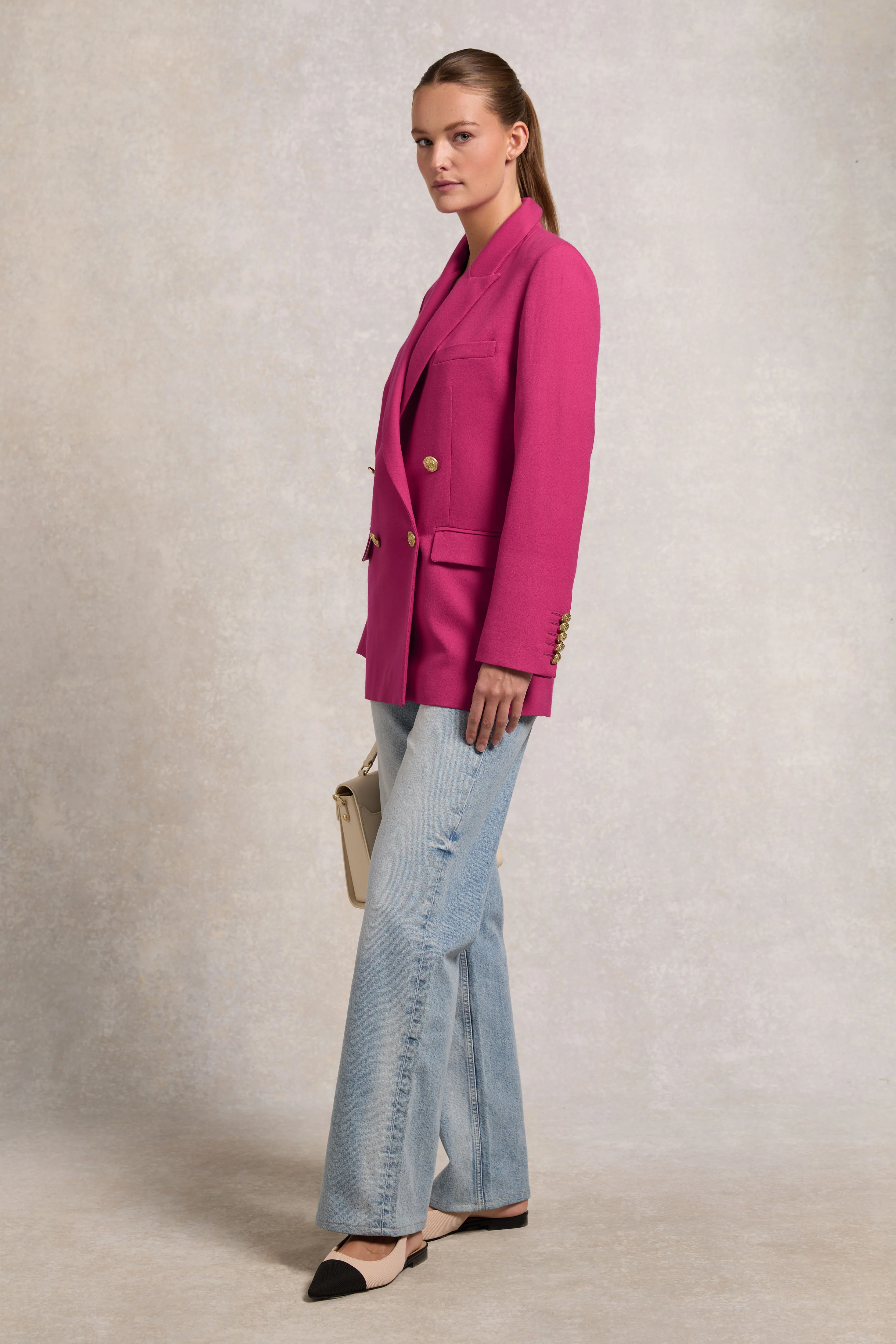 Belgravia Blazer (Hot Pink Barathea)