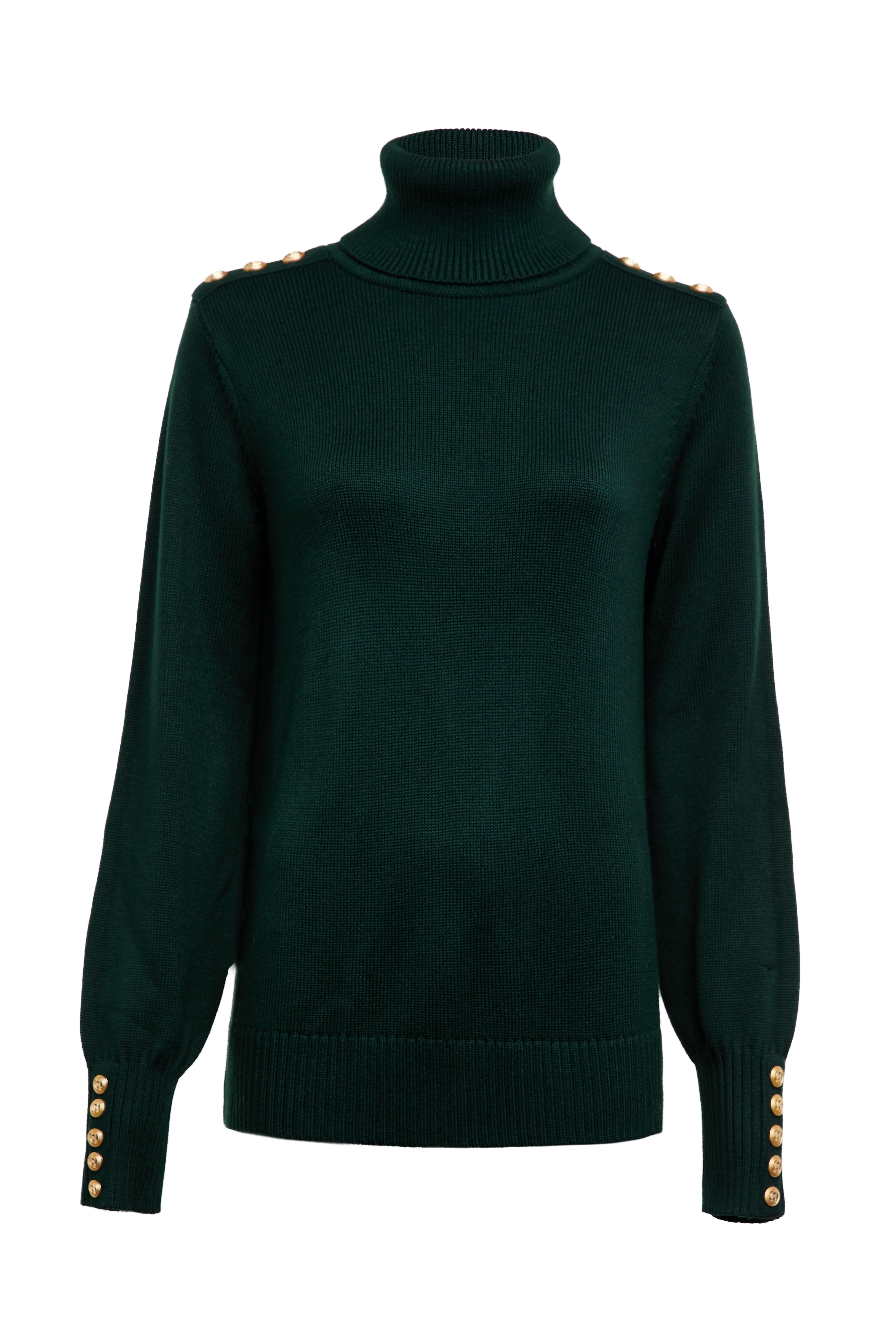 Chamonix Roll Neck Knit (Emerald)