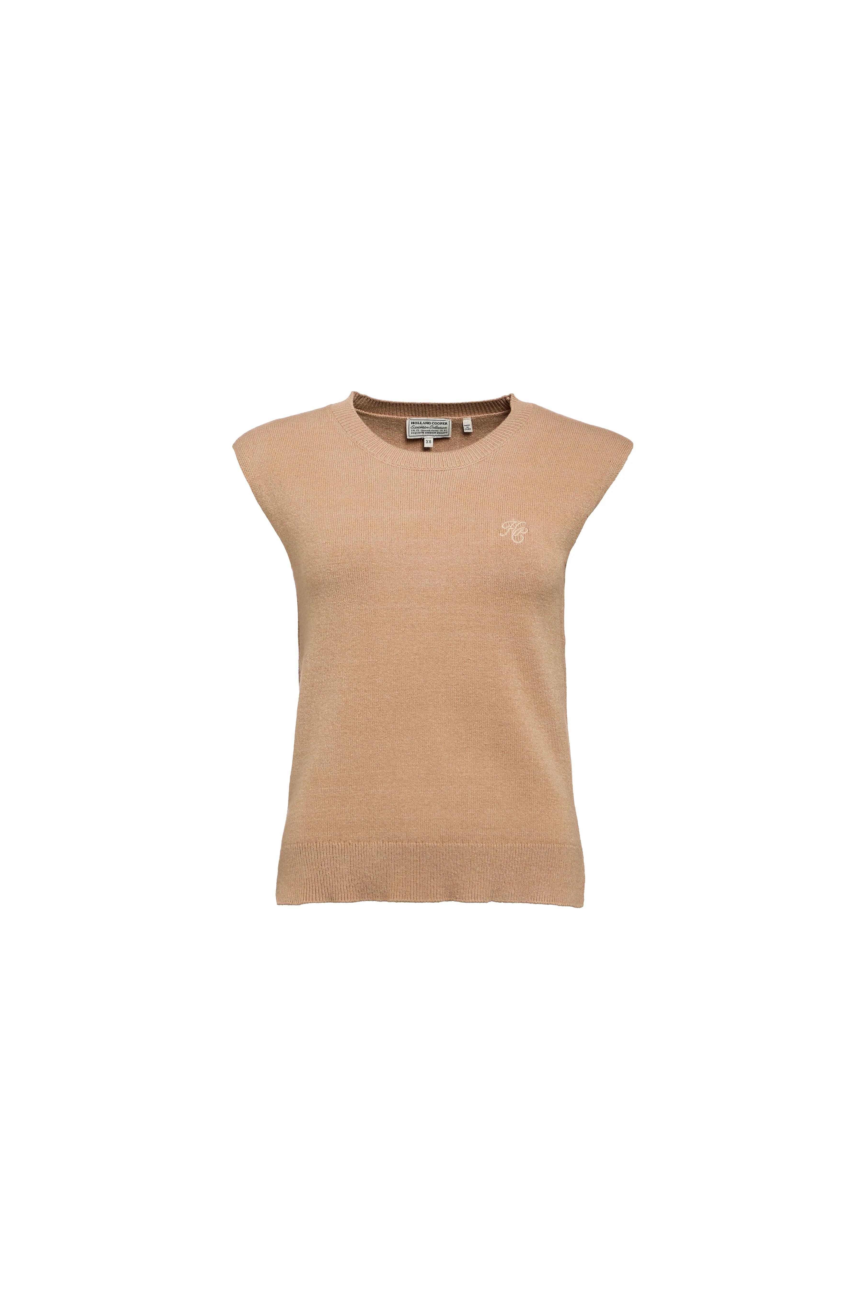 Sarah Knitted Tank (Camel)