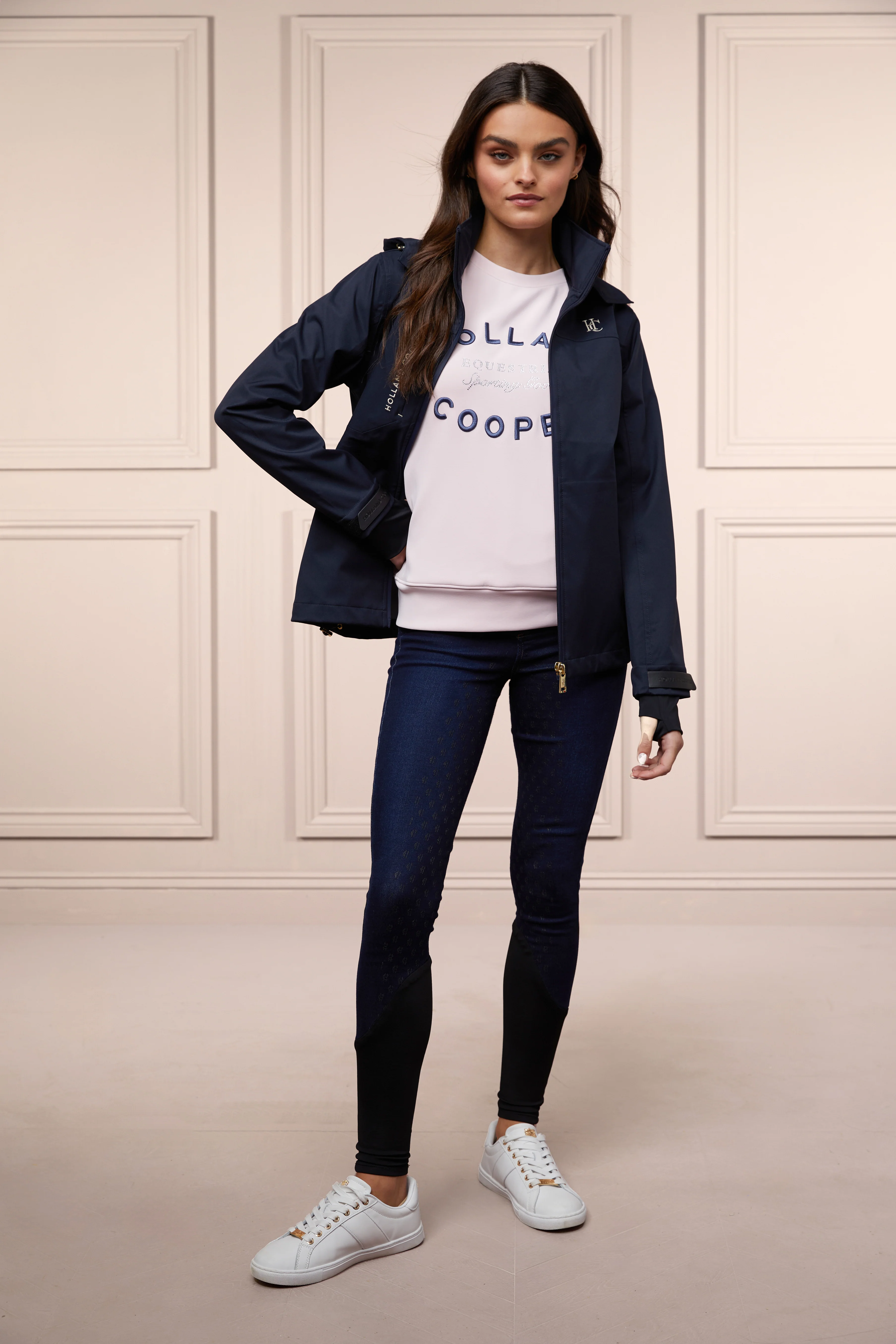 Crystal Crew Neck Sweat (Blush)