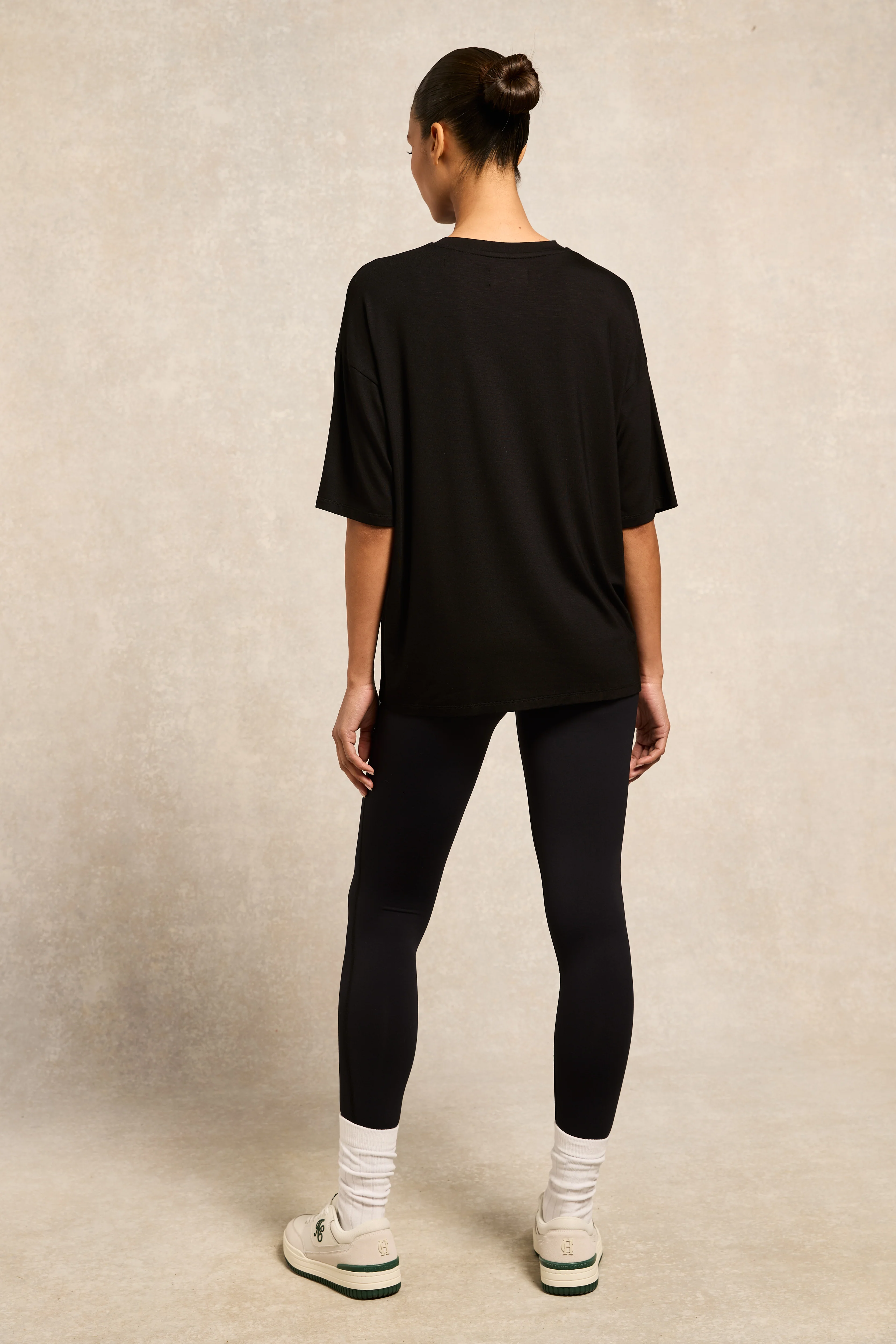 Oversized Monogram Tee (Black)