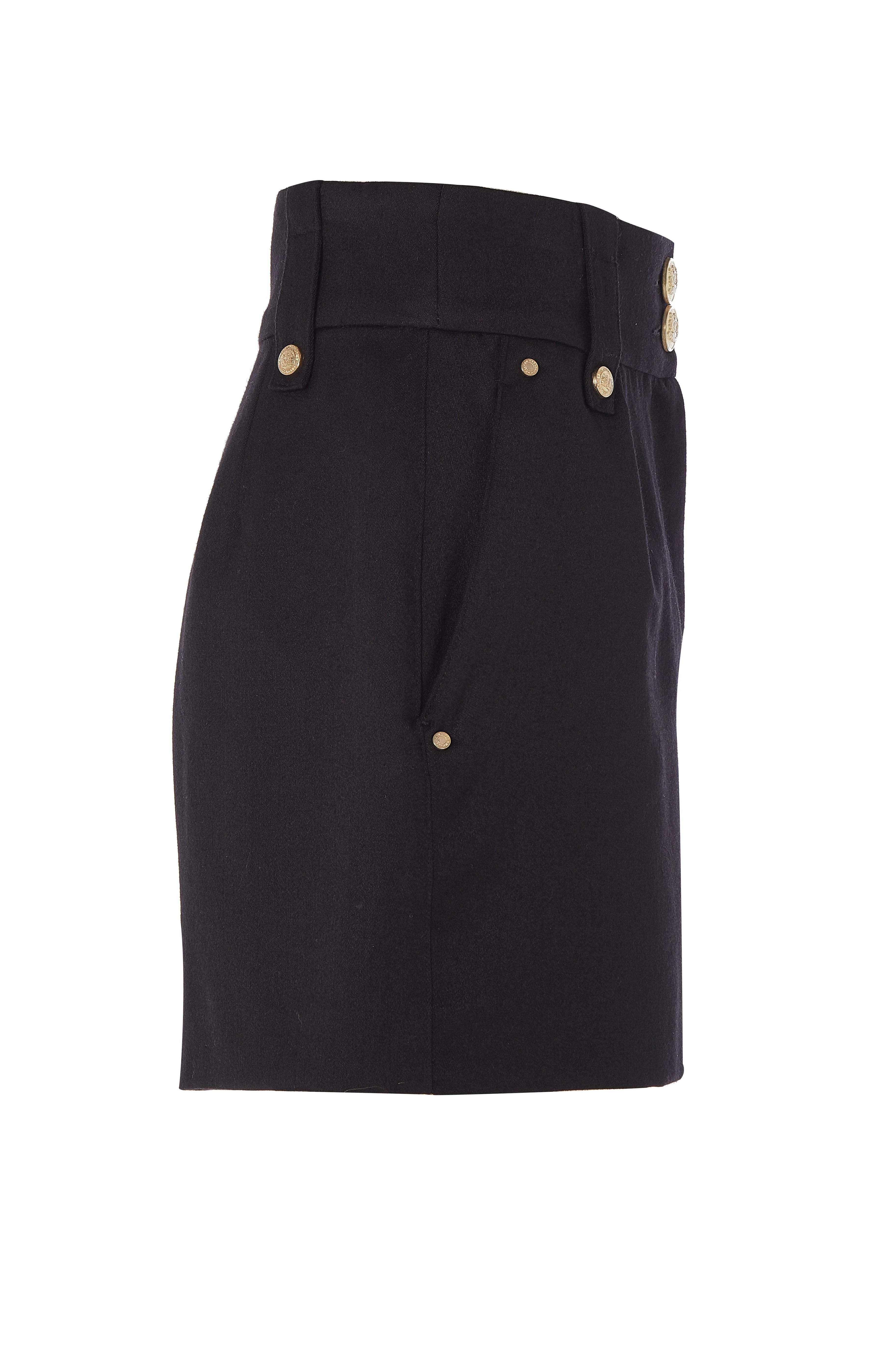 Luxe Tailored Short (Black Barathea)