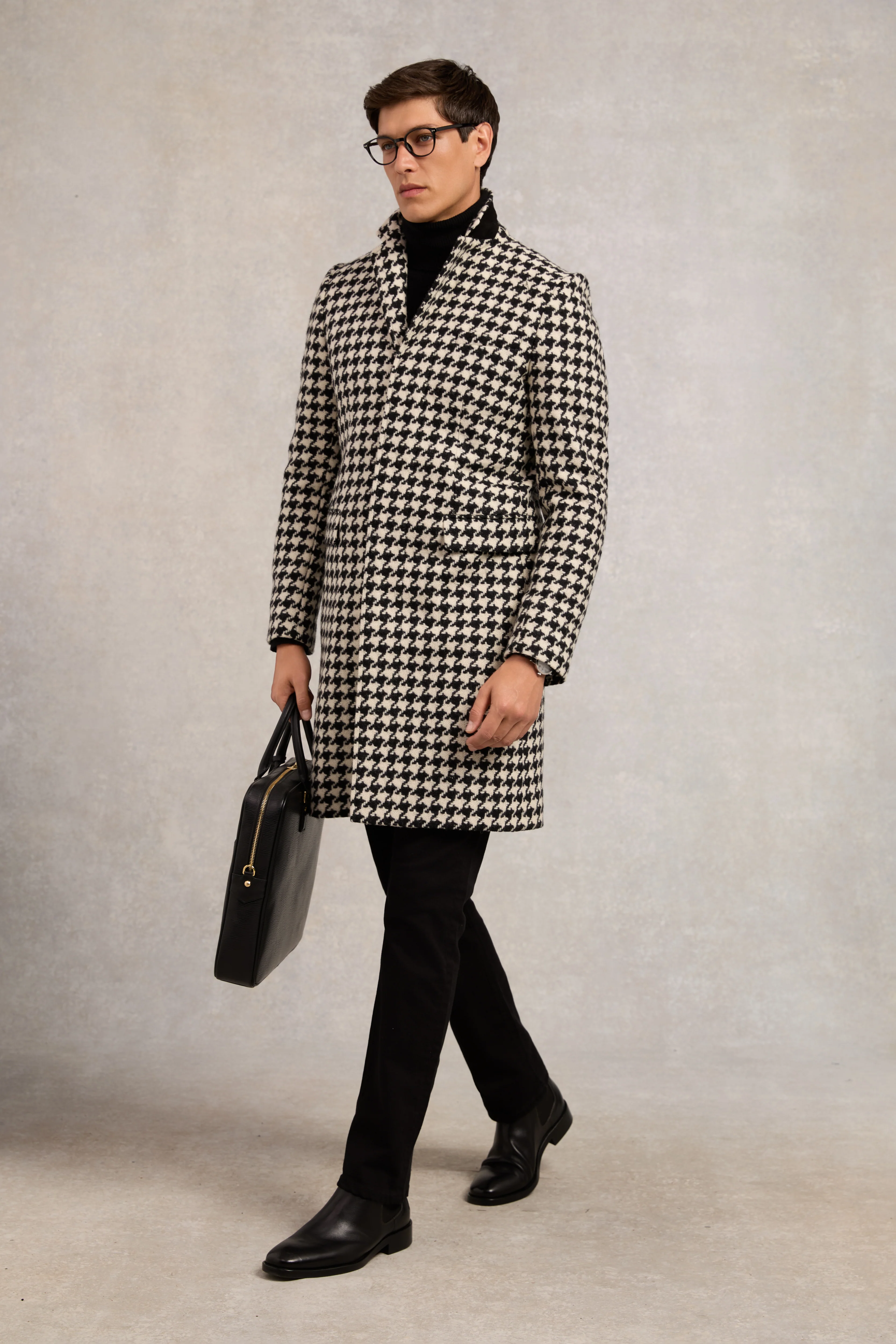 The Cheltenham Coat (Large Scale Houndstooth)