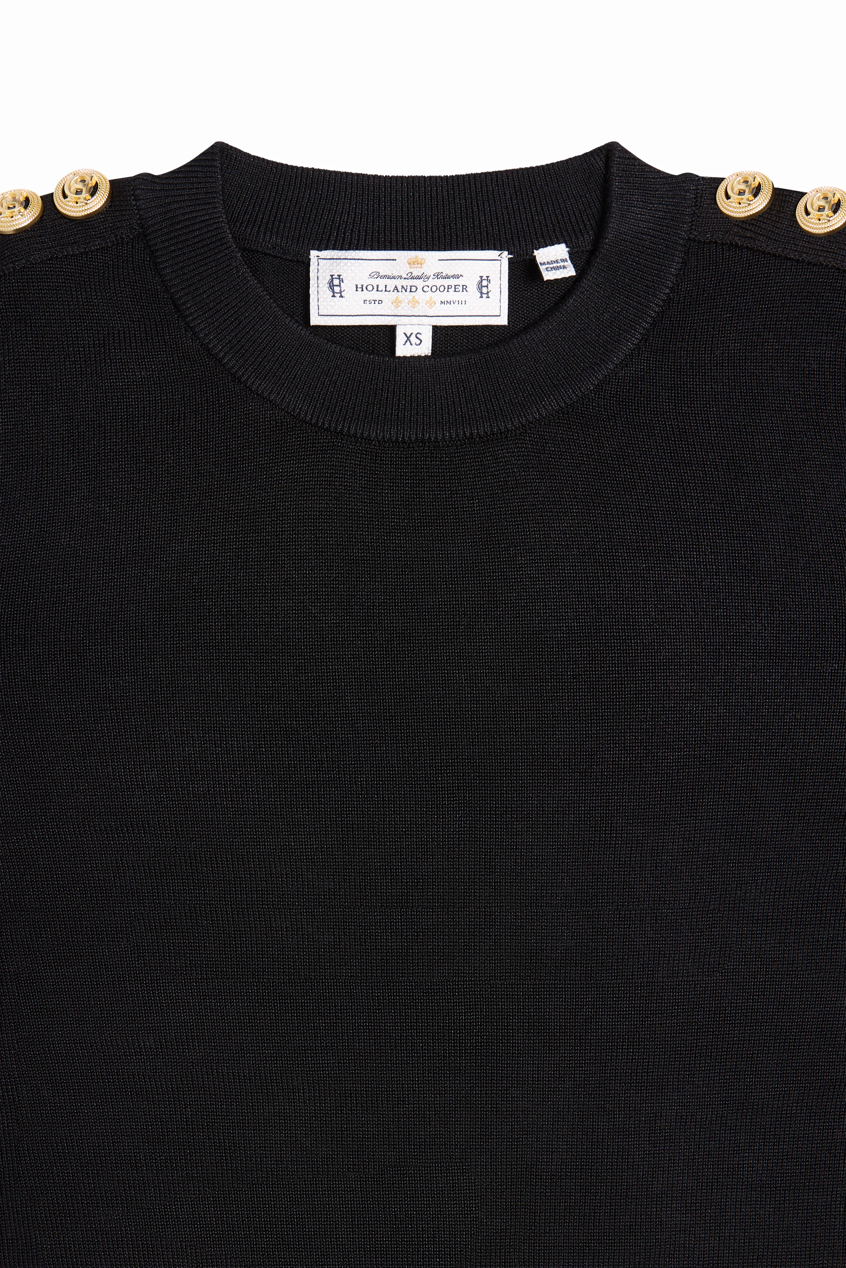 Kelsie Crew Neck Knit (Black)