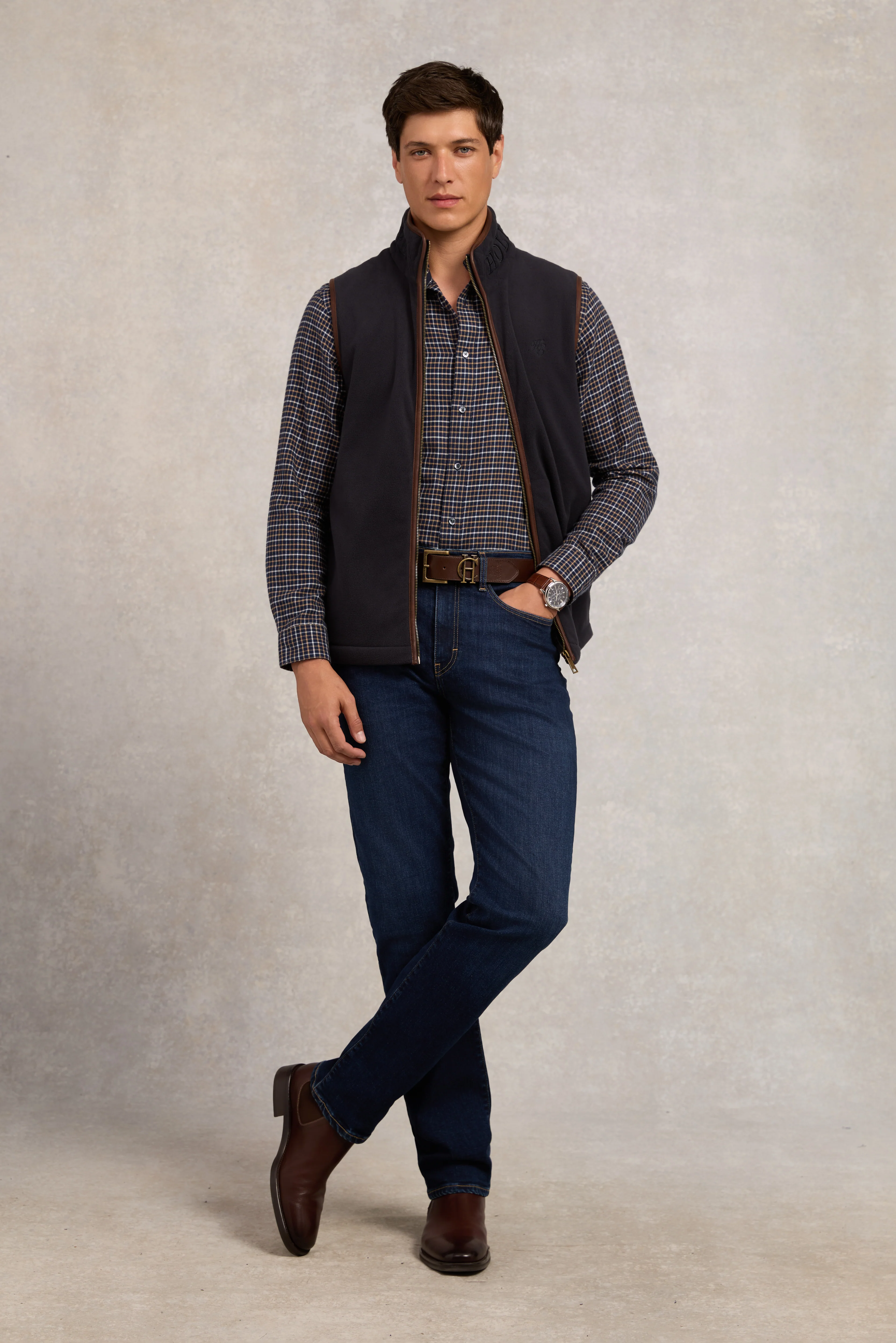 Country Fleece Gilet (Ink Navy)