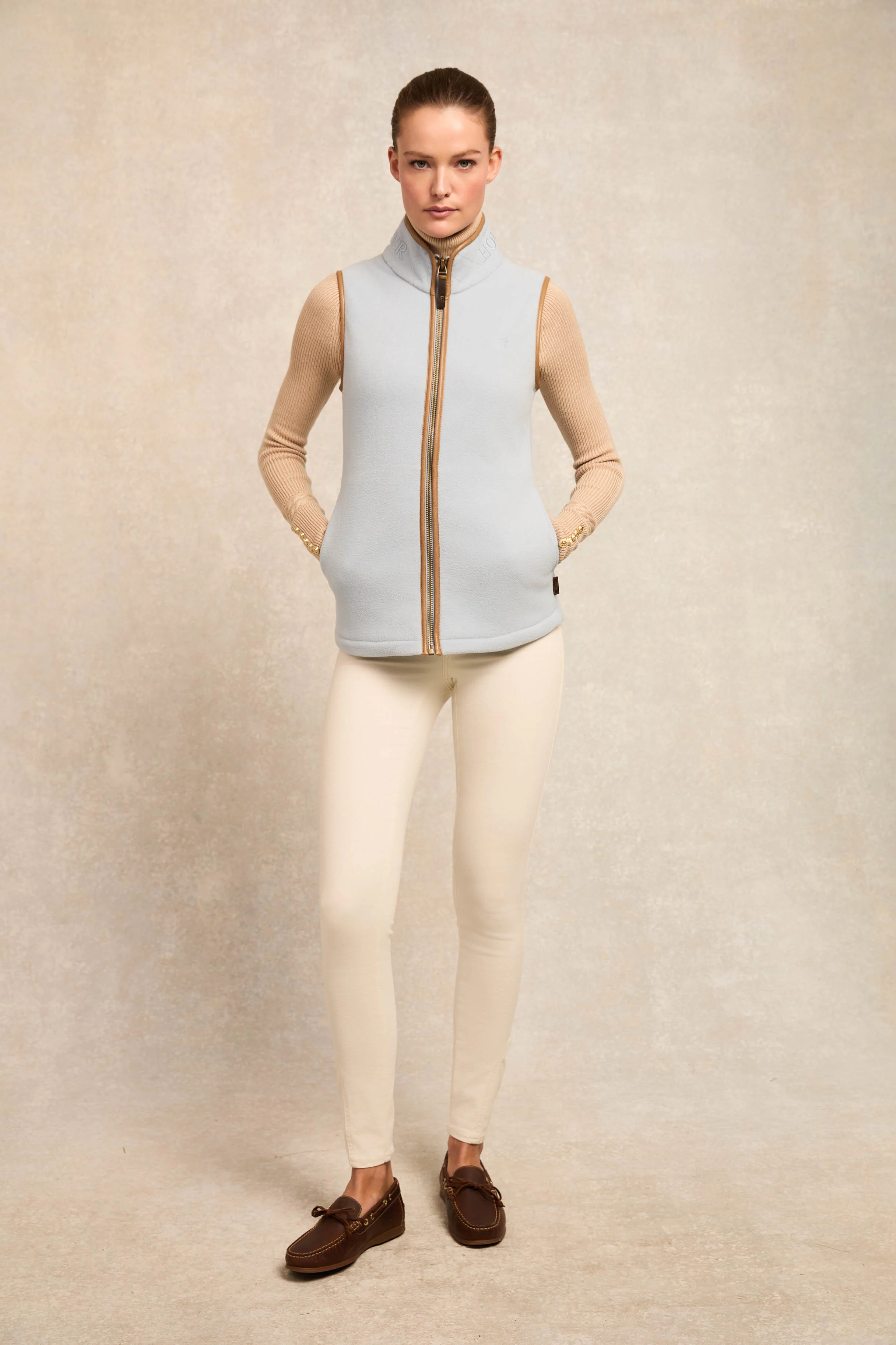 Country Fleece Gilet (Pale Blue)