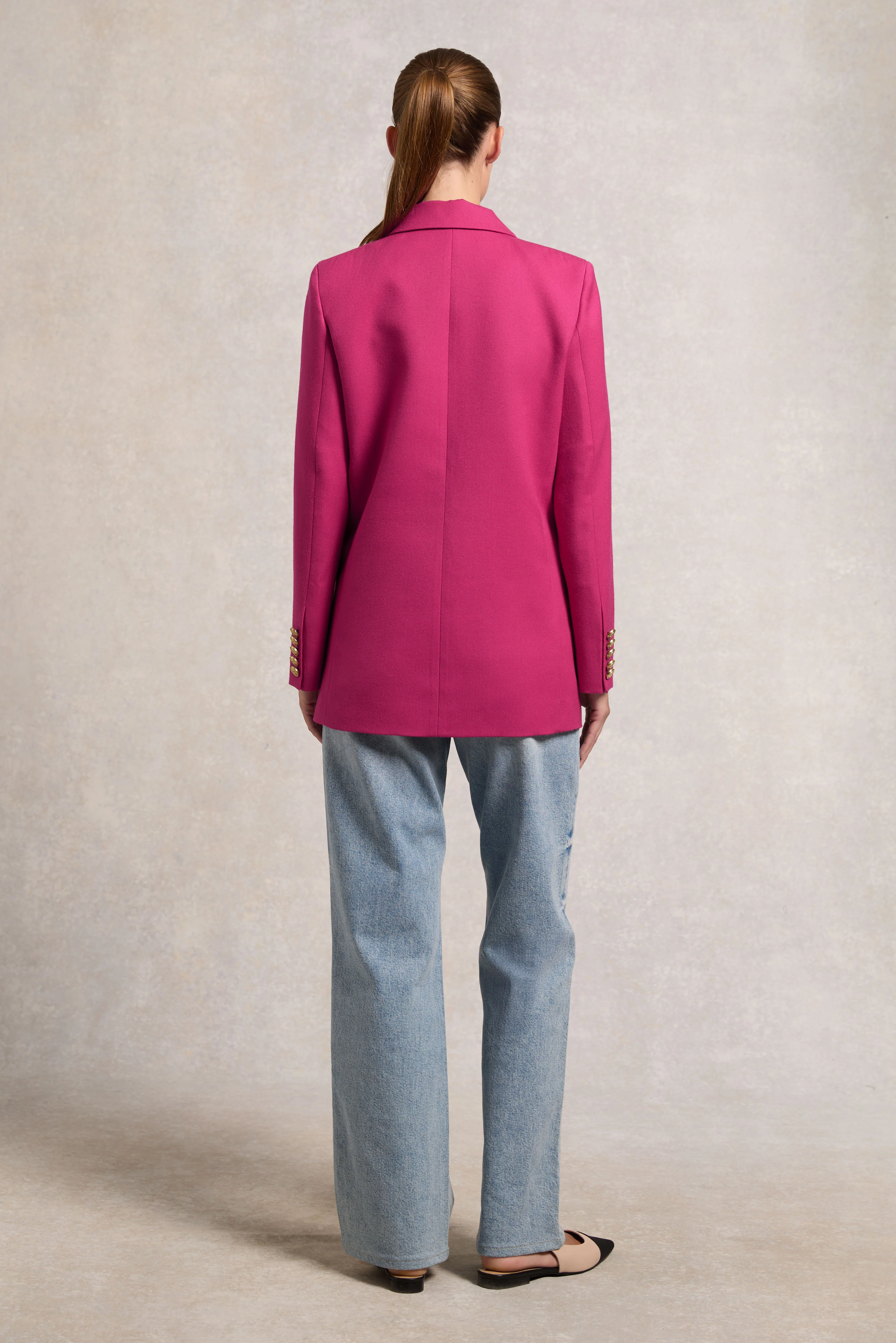 Belgravia Blazer (Hot Pink Barathea)