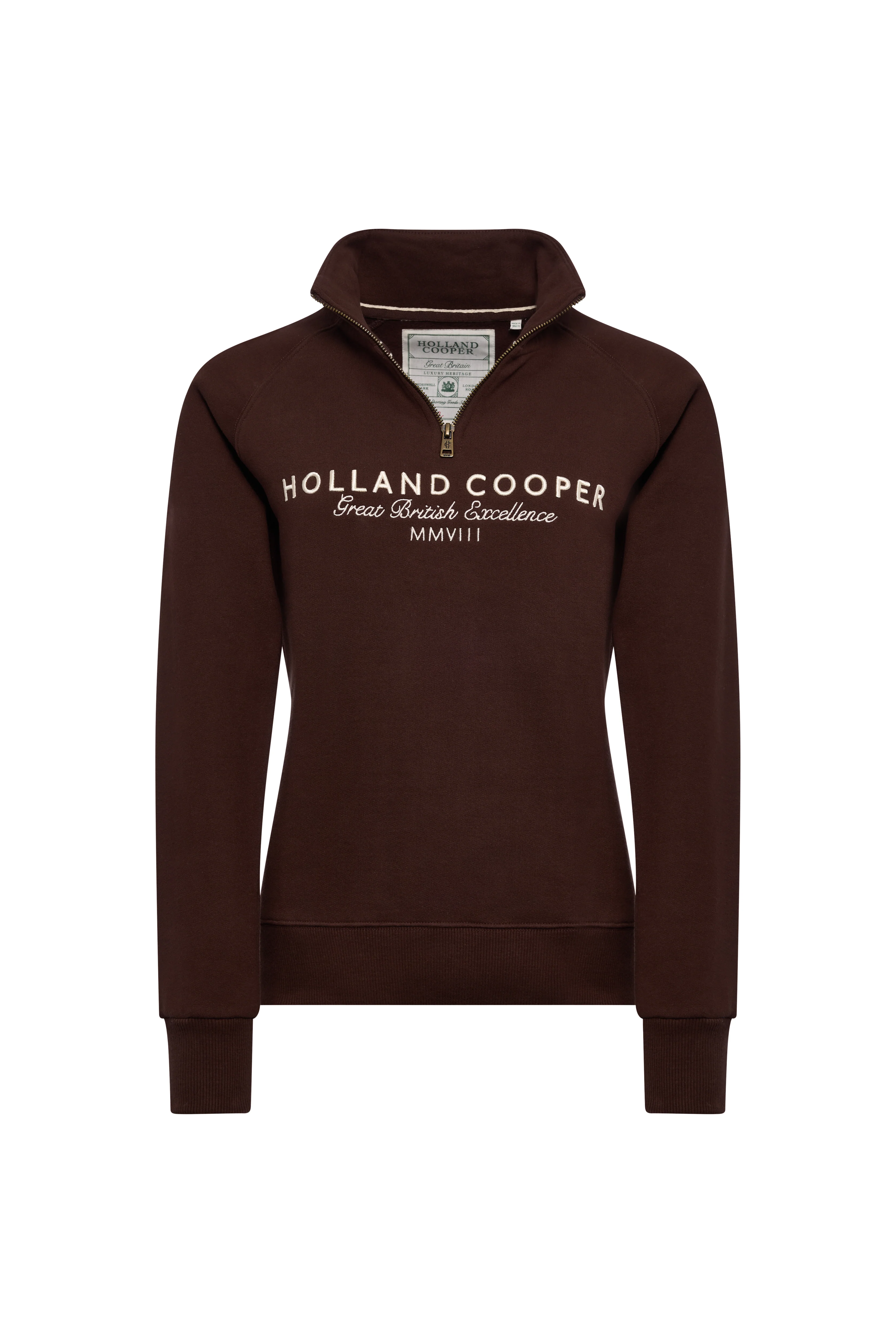 Sporting Goods Zip Henley (Walnut)