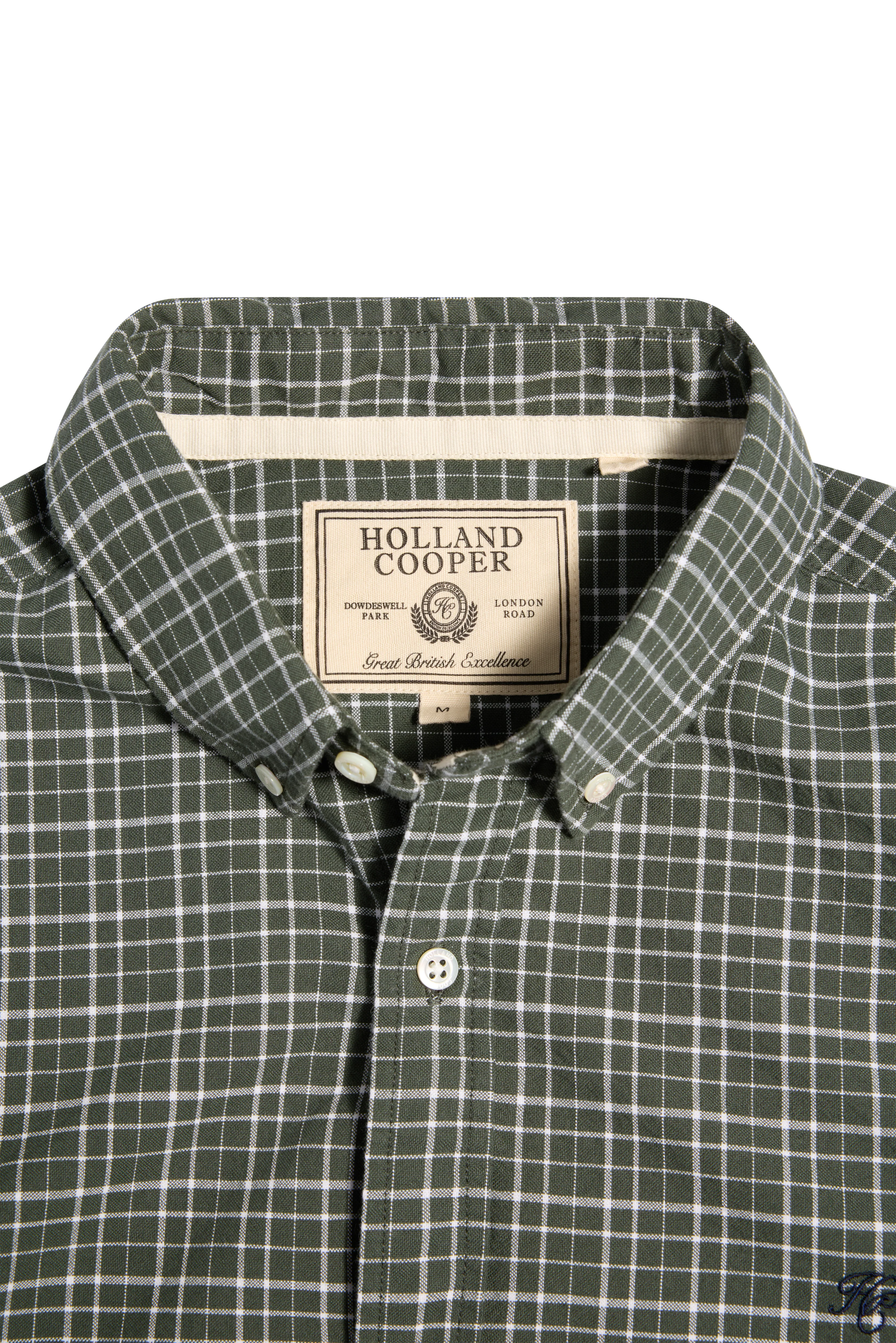 Men's Classic Woven Button Down Shirt (Henridge Emerald)