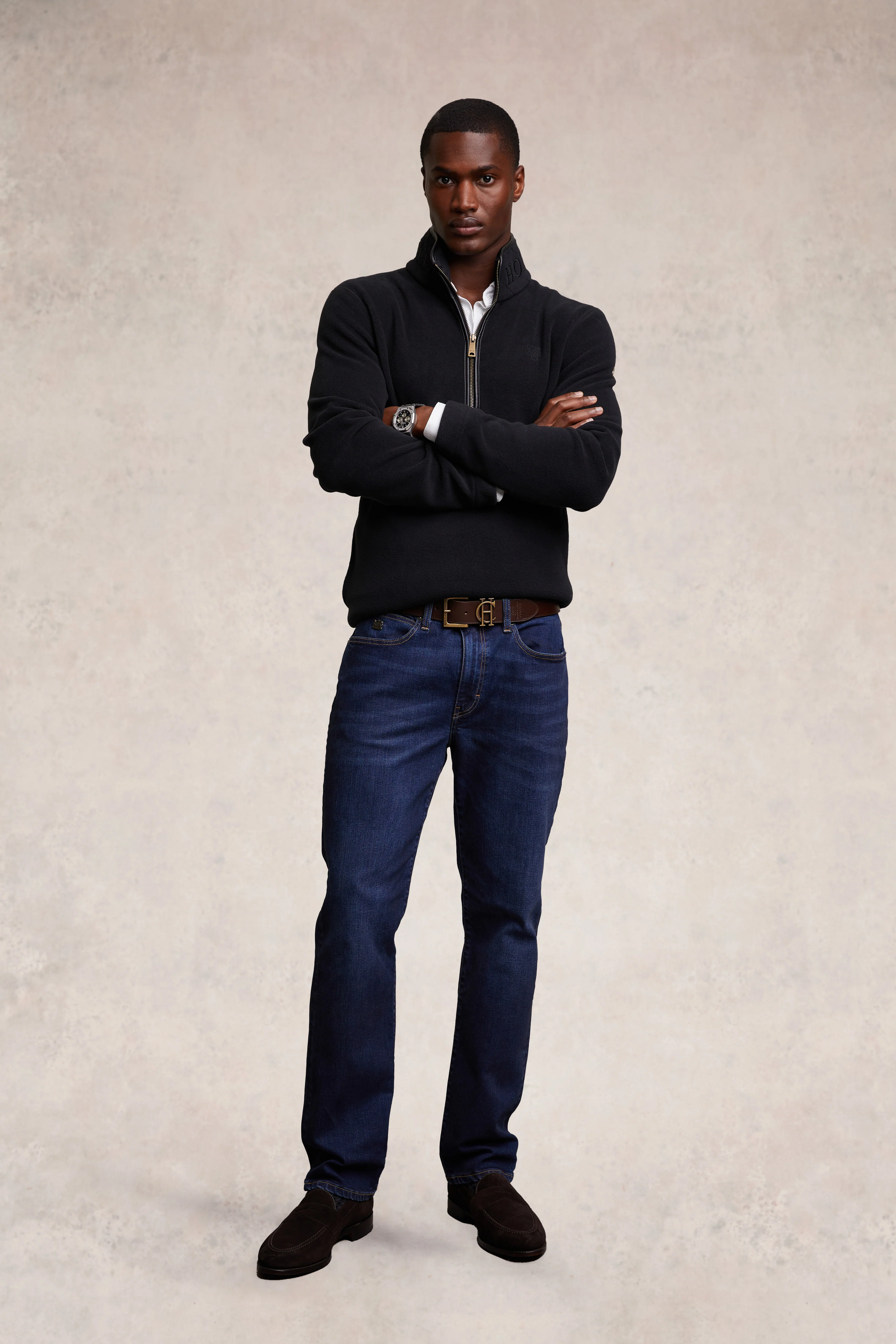 Country Fleece Quarter Zip (Black)