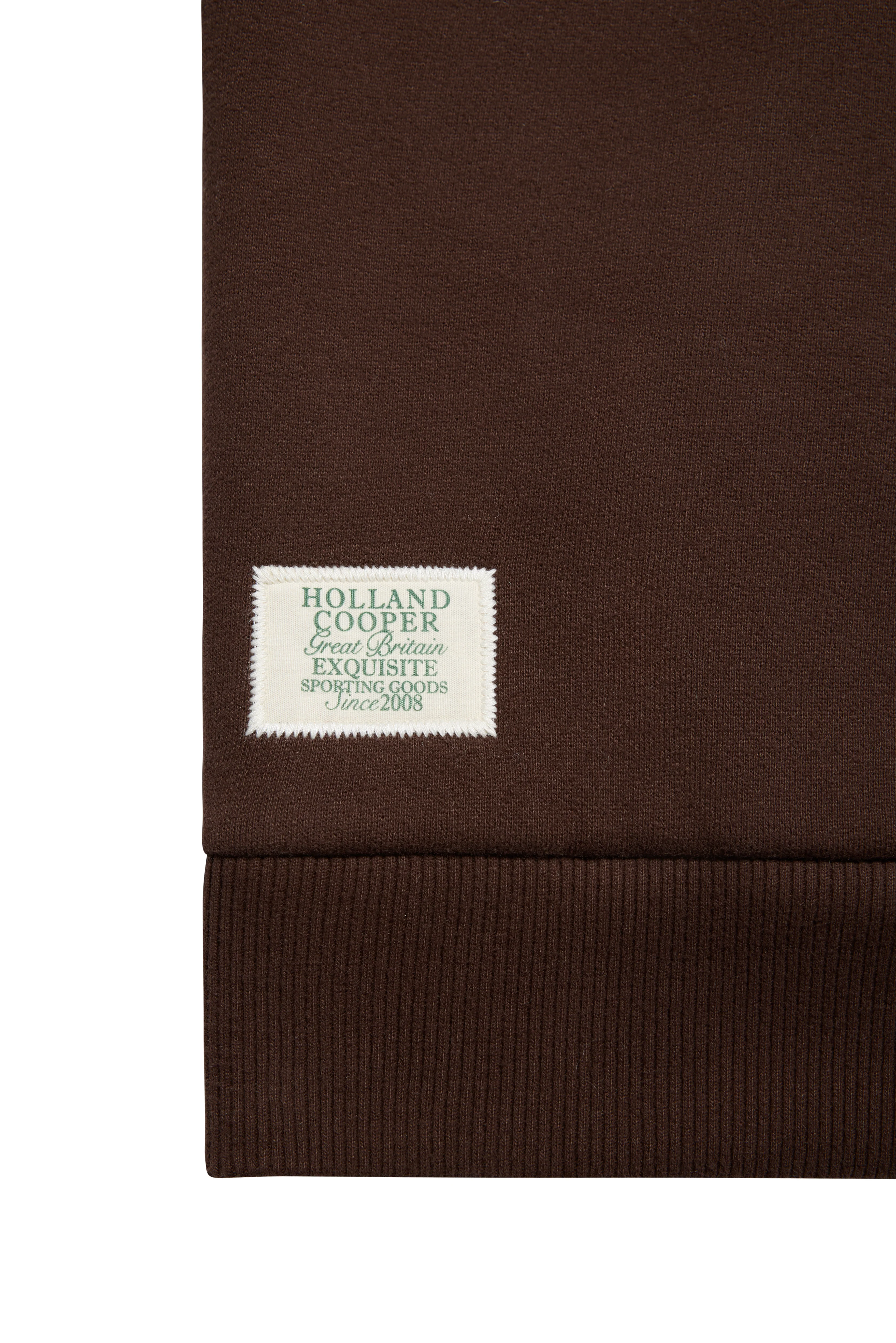 Relaxed Fit Script Hoodie (Walnut)