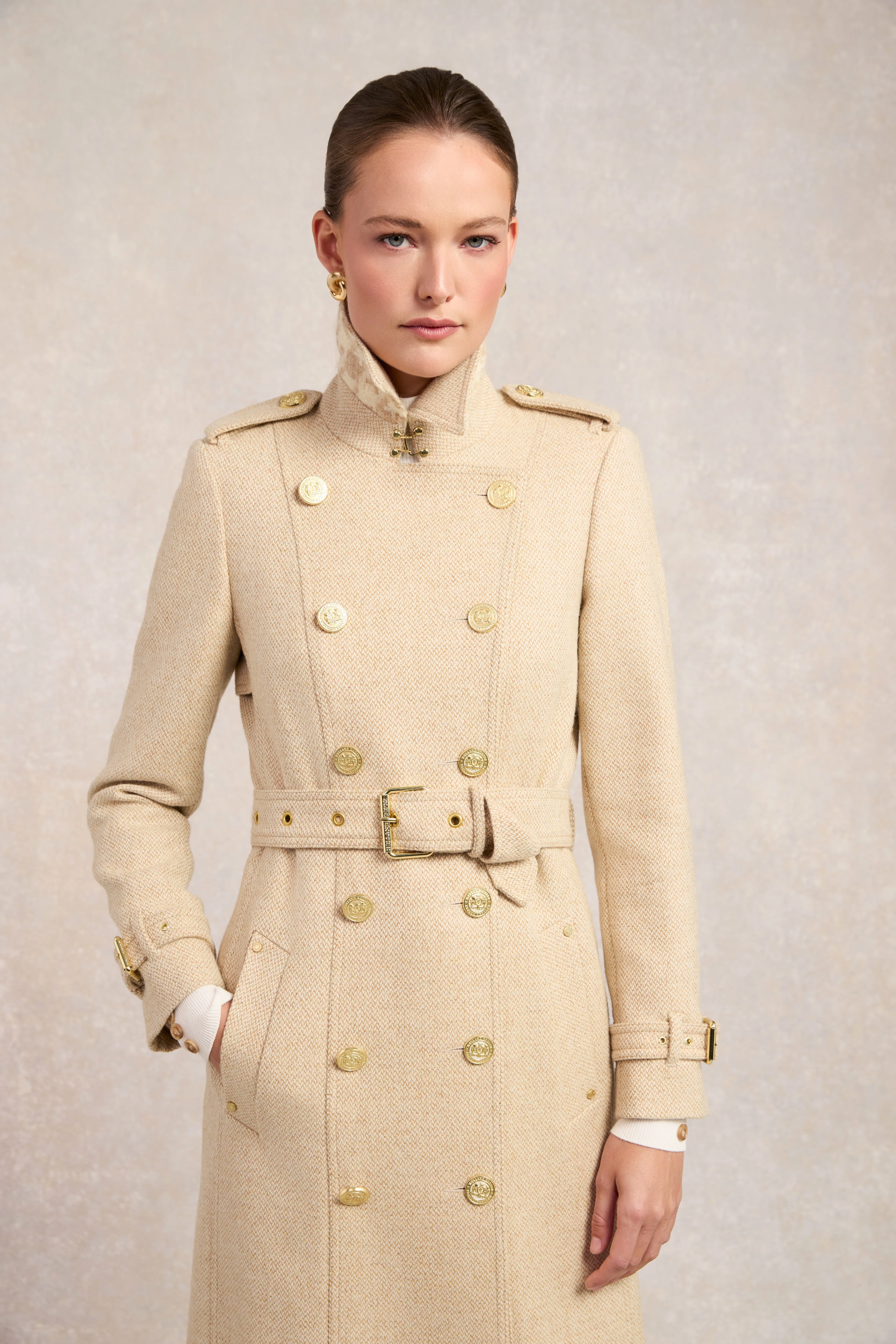 Full Length Marlborough Trench Coat (Biscuit)