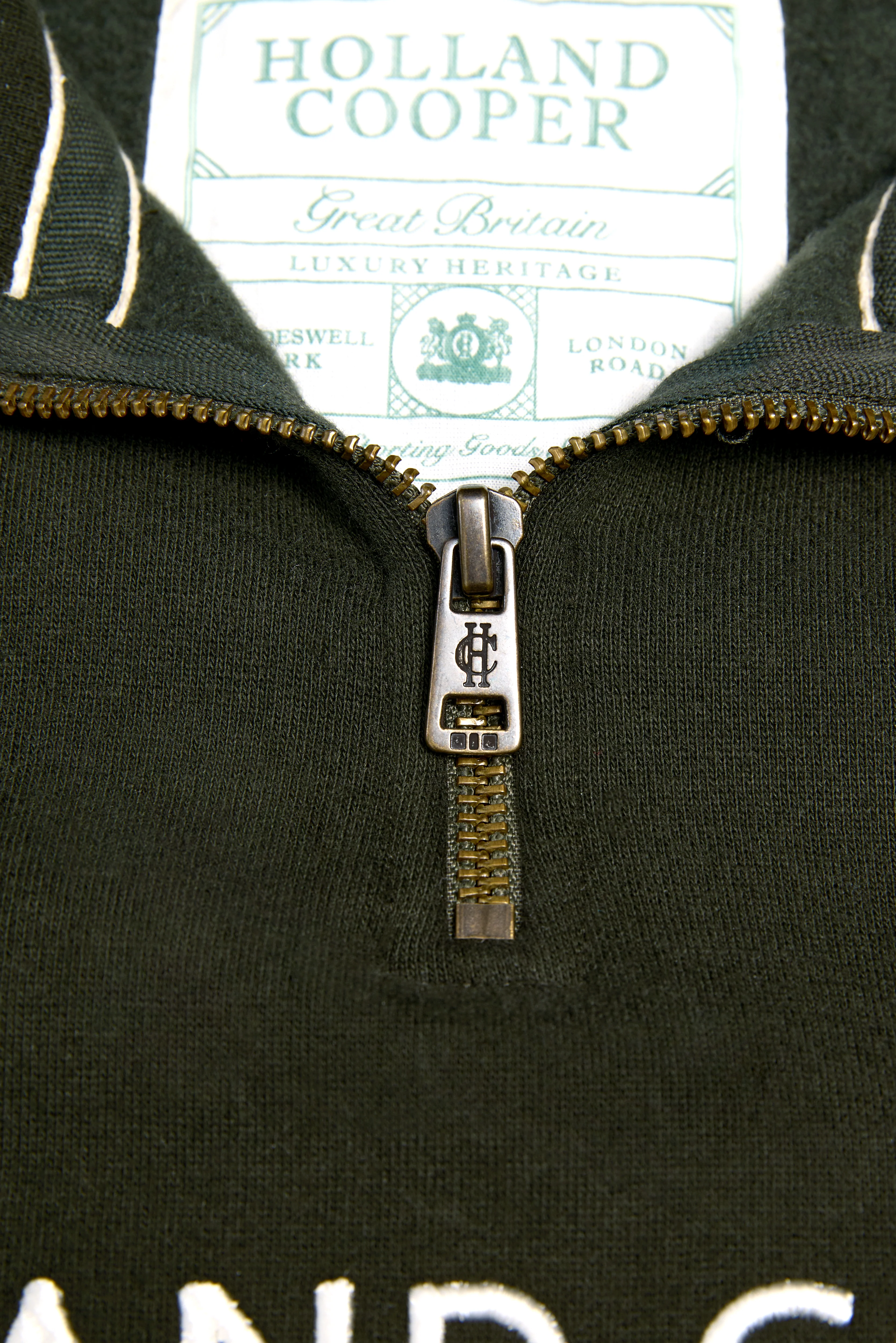 Sporting Goods Zip Henley (Racing Green)