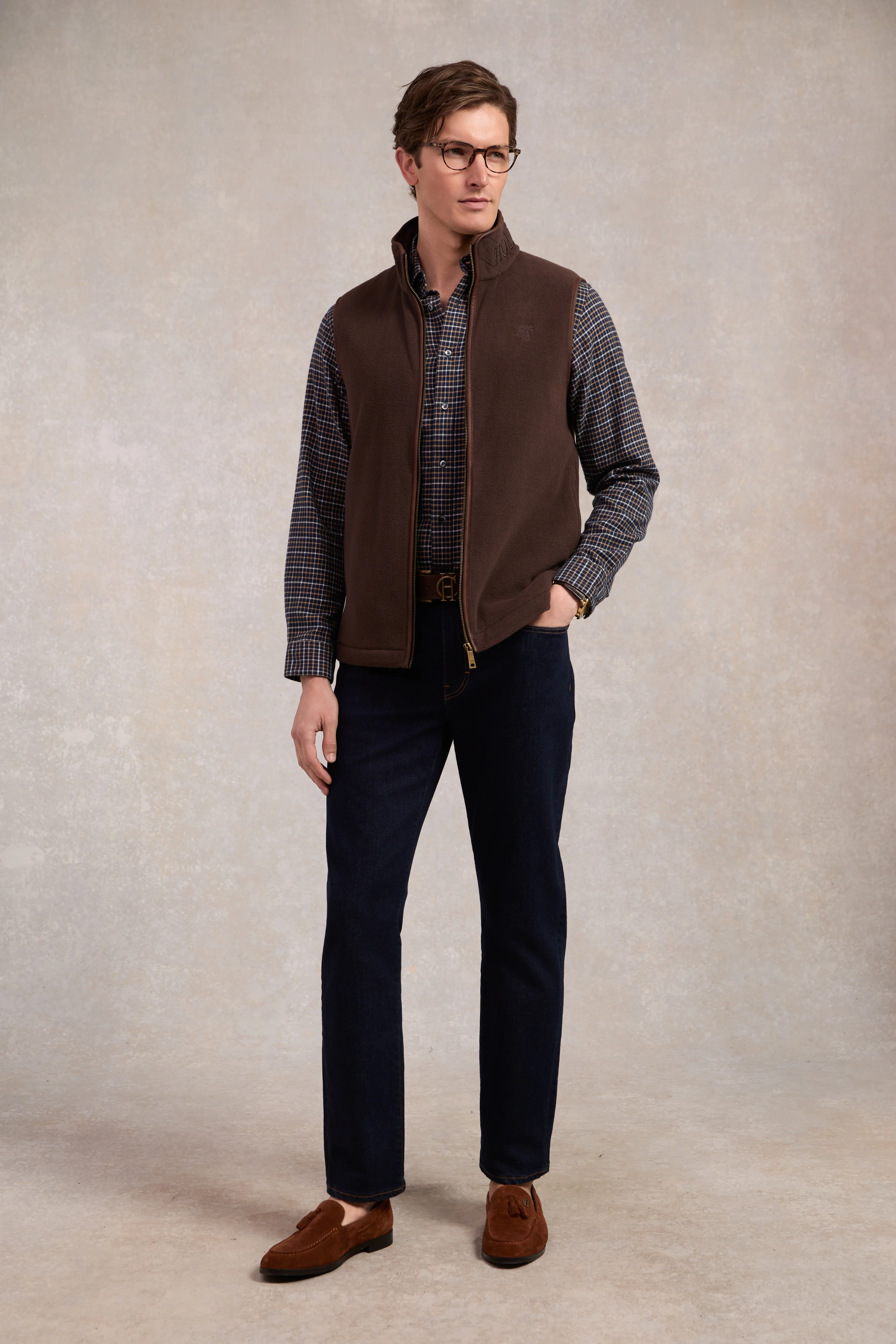 Classic Button Down Shirt (Cheltenham Navy Check)