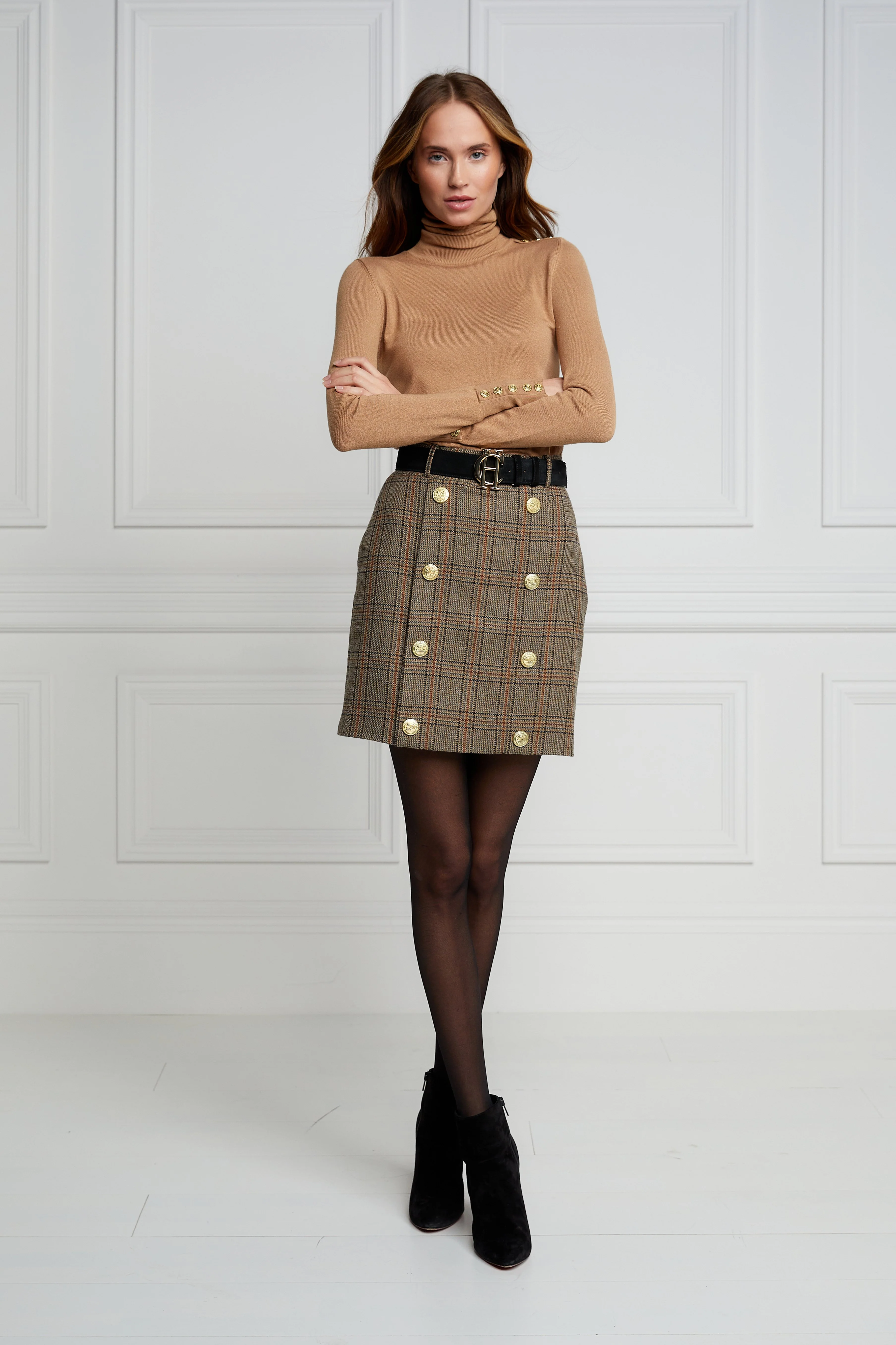 Knightsbridge Skirt (Bourbon Tweed)