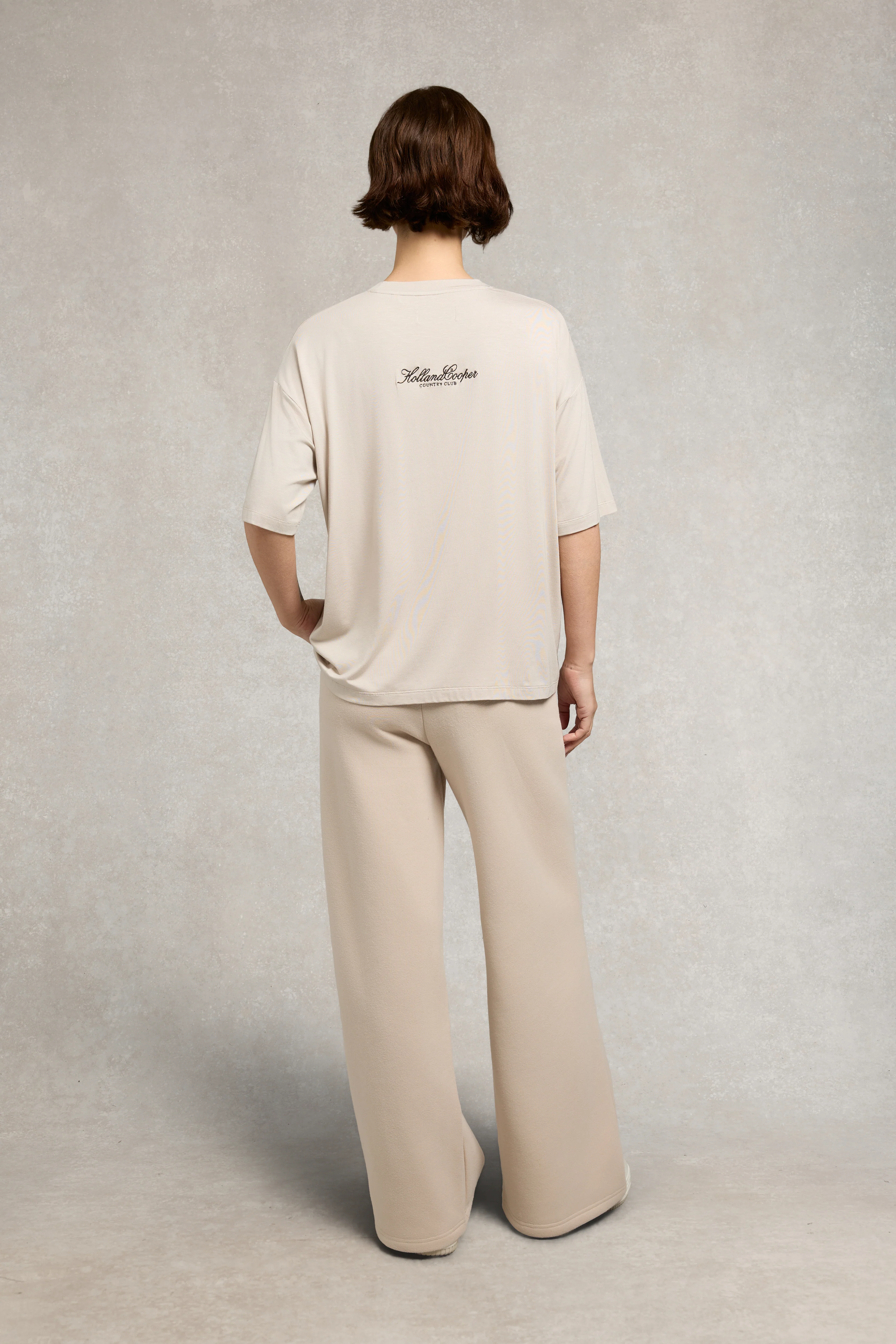 Oversized Monogram Tee (Stone)