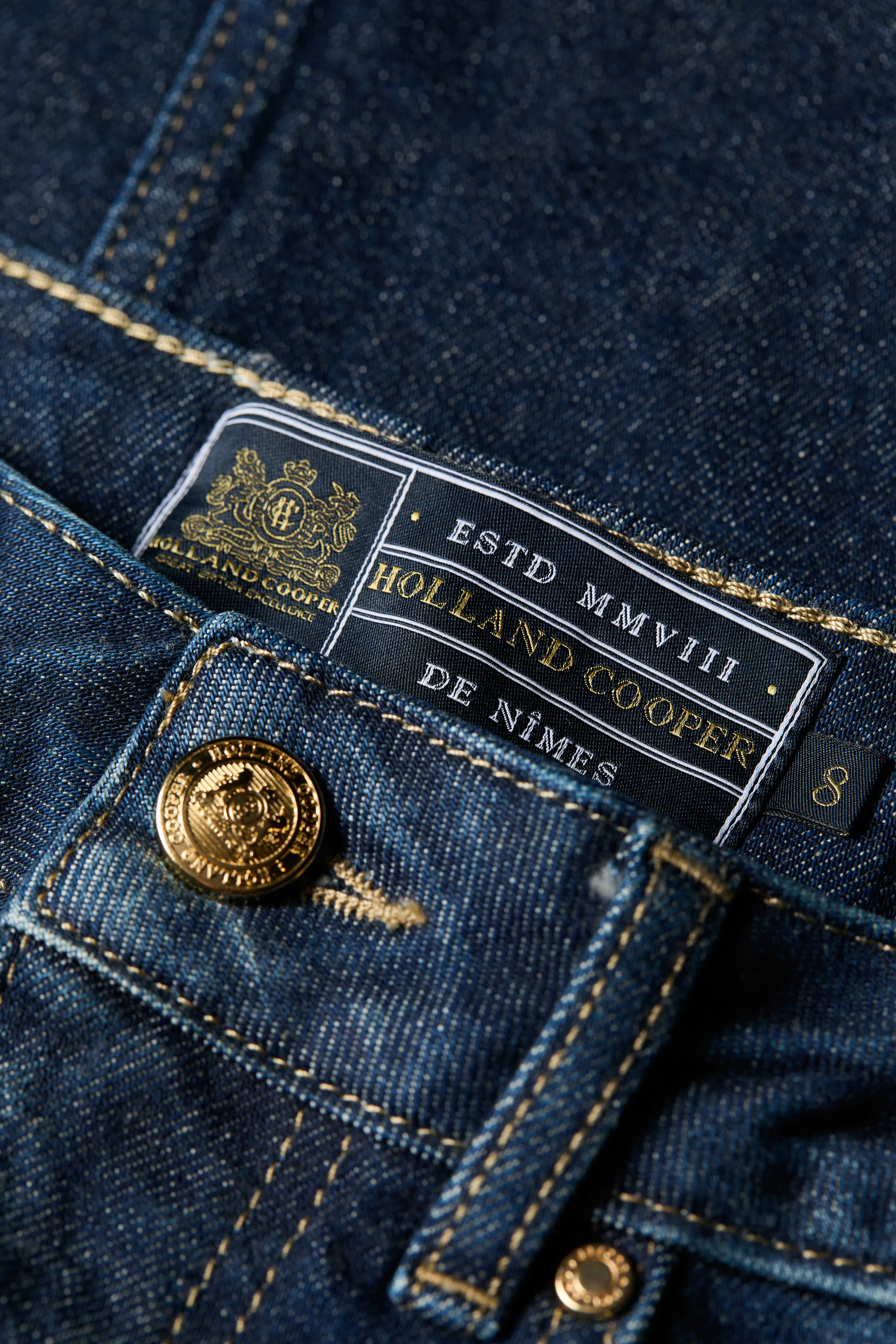 Denim Maxi Skirt (Deep Indigo)