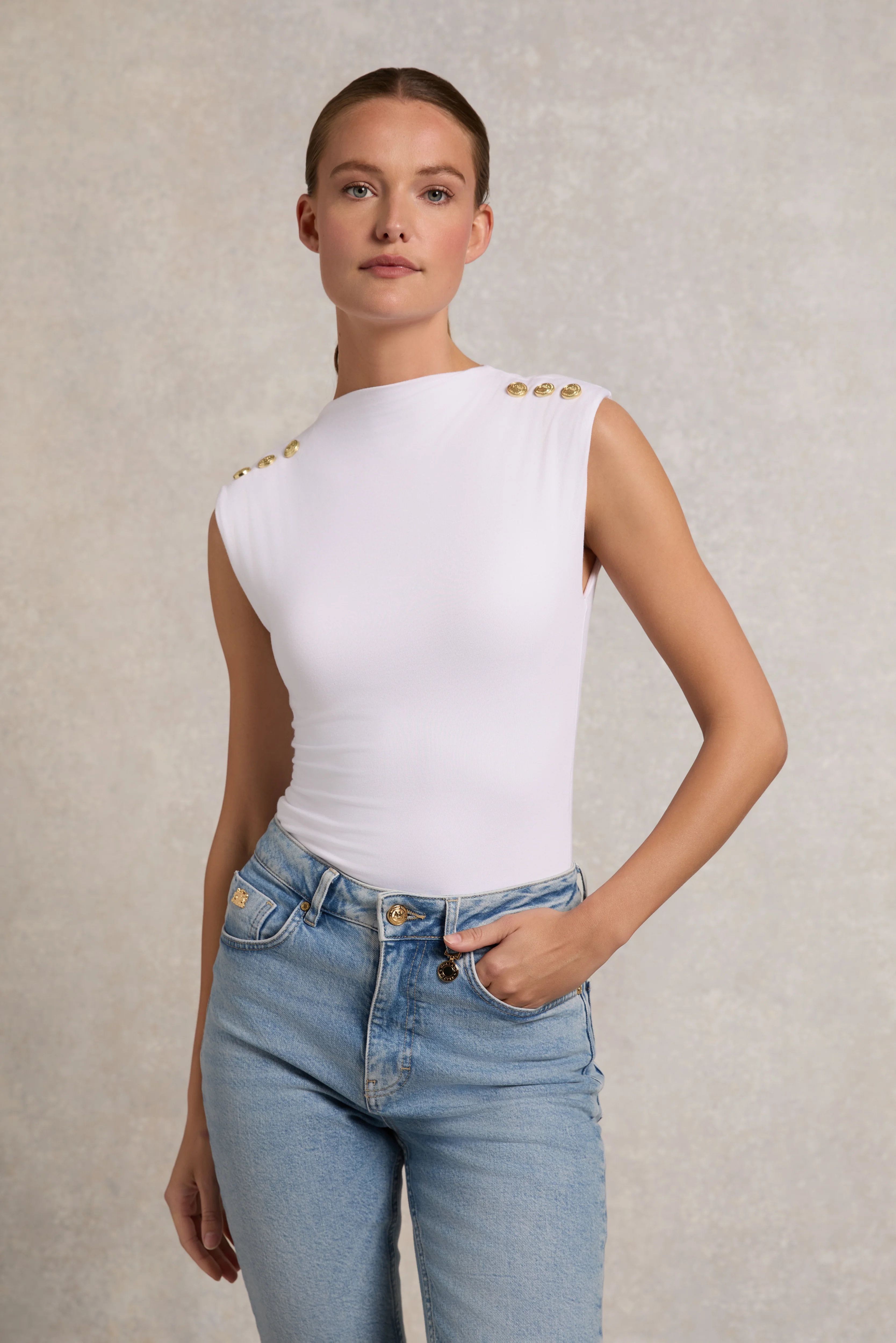 Harper Bodysuit (White)